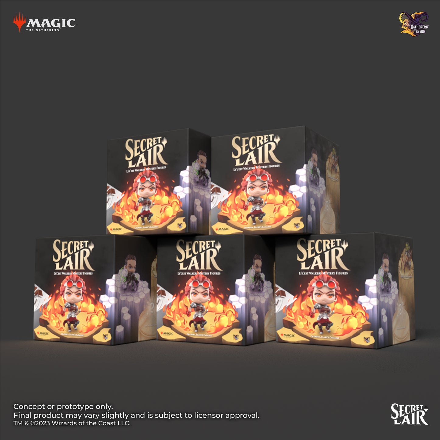 Set of 5 Secret Lair Li'l'est Walkers Mystery Boxes