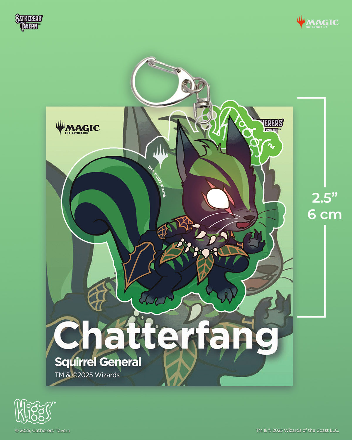 Chatterfang Squirrel General Kliggs Keychain – Gatherers' Tavern
