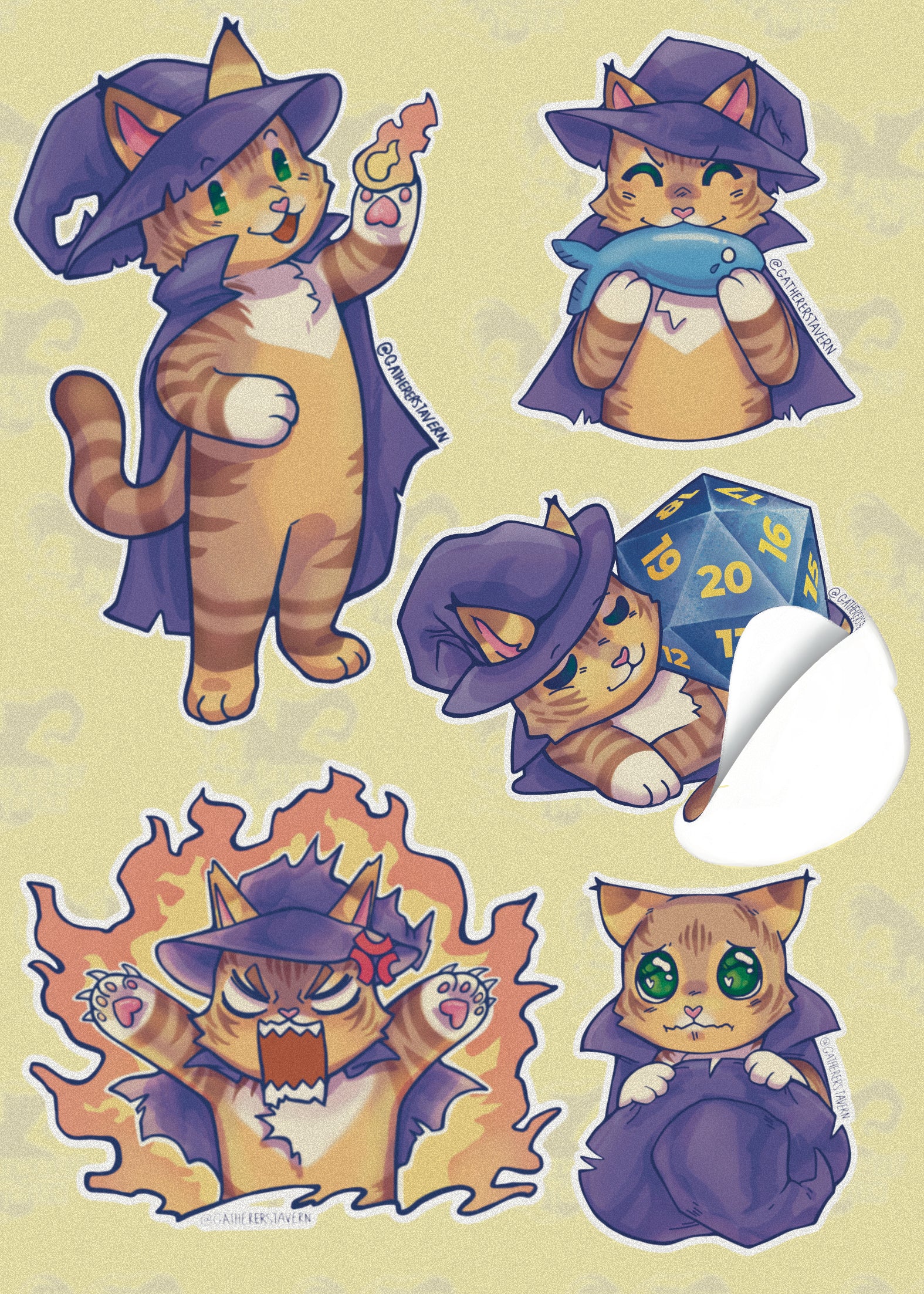 Cinnamon Mascot Sticker Sheet