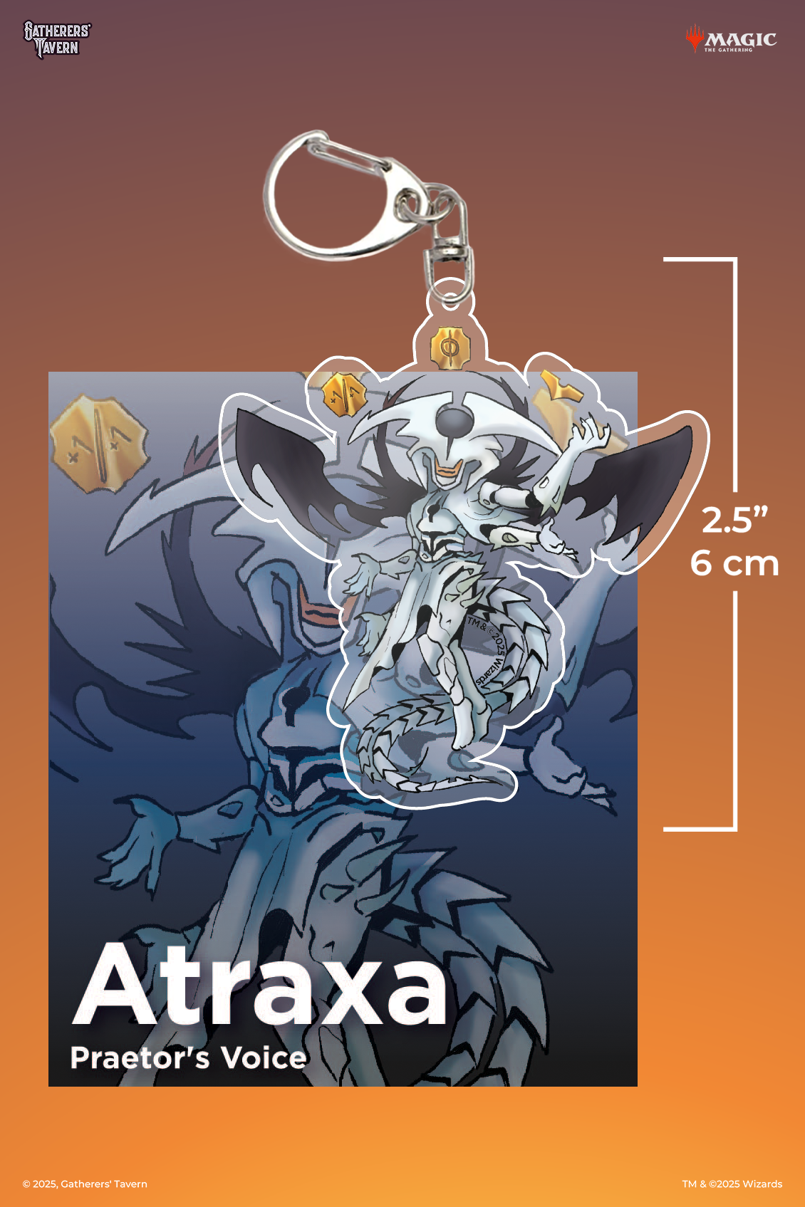 Atraxa Praetor's Voice Kliggs Keychain – Gatherers' Tavern Atraxa Praetor's Voice Kliggs Keychain – Gatherers' Tavern