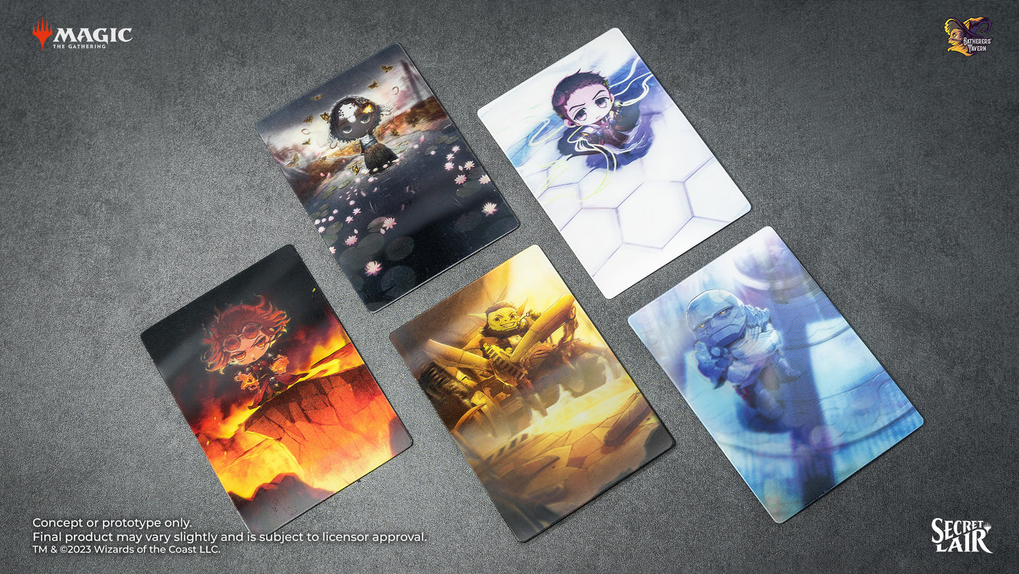Set of 5 Secret Lair Li'l'est Walkers Mystery Boxes