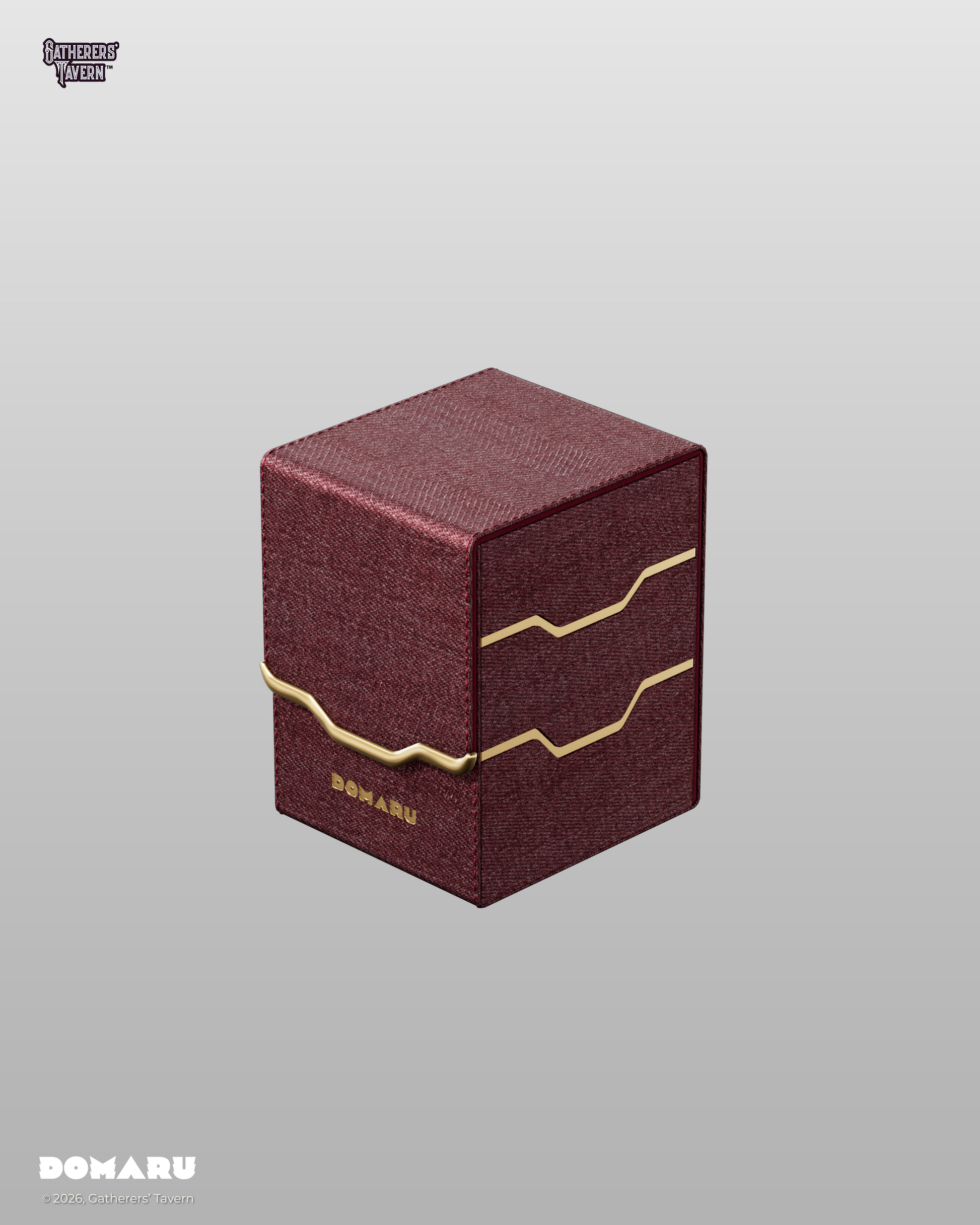 DOMARU Armory Collection Vertex 100+ Toploading Box - Carnelian