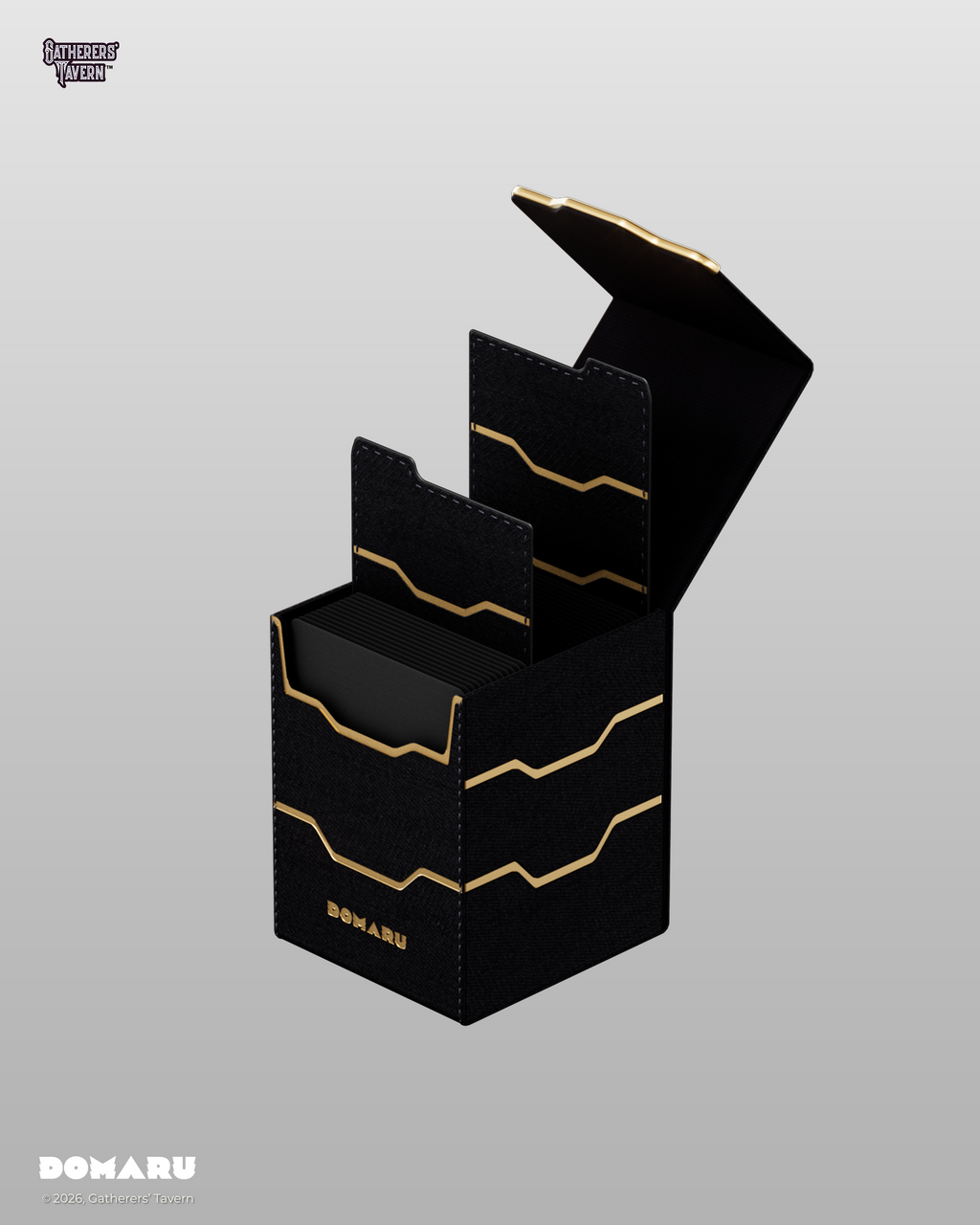 DOMARU Armory Collection Vertex 100+ Toploading Box - Obsidian