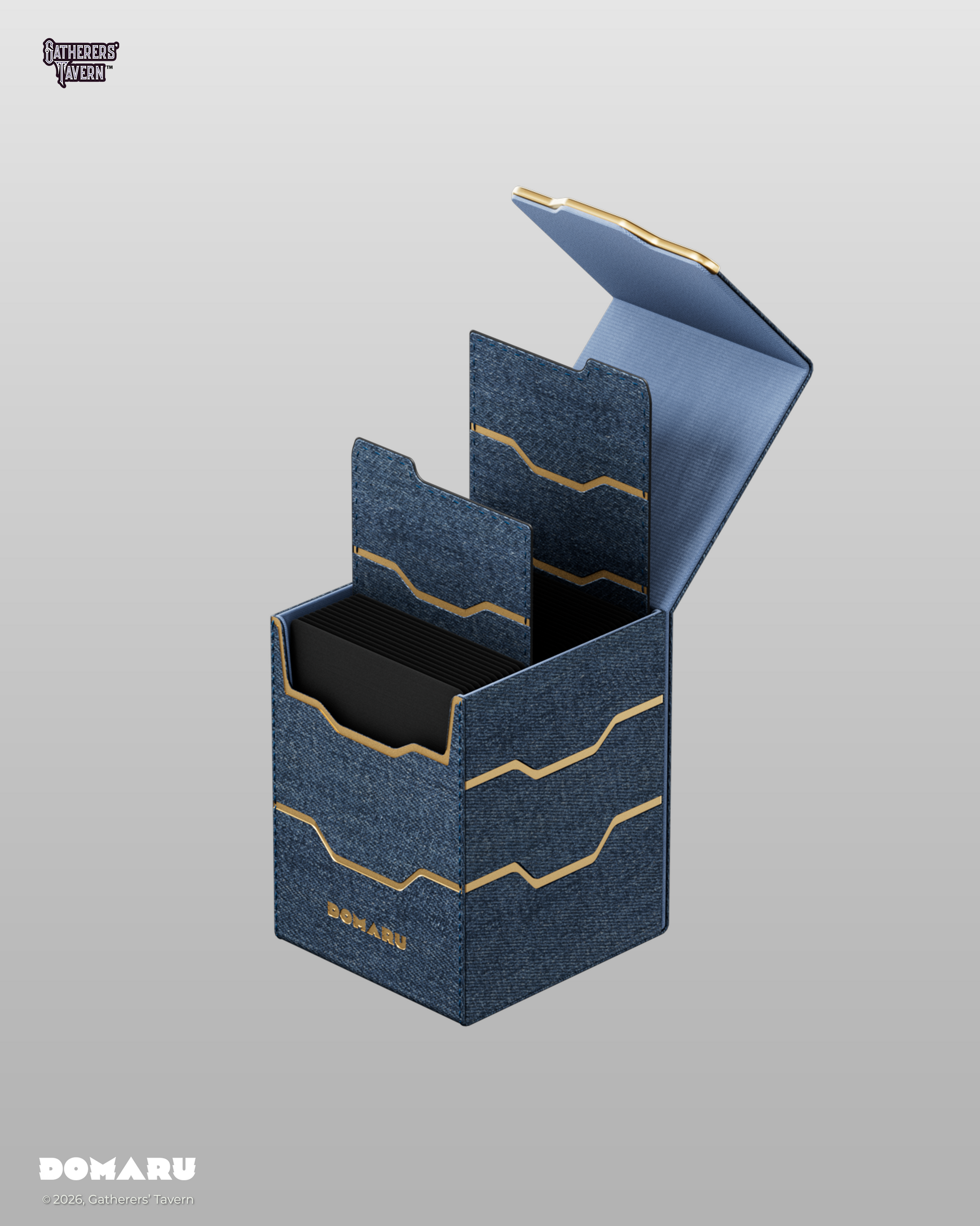 DOMARU Armory Collection Vertex 100+ Toploading Box - Lazulite