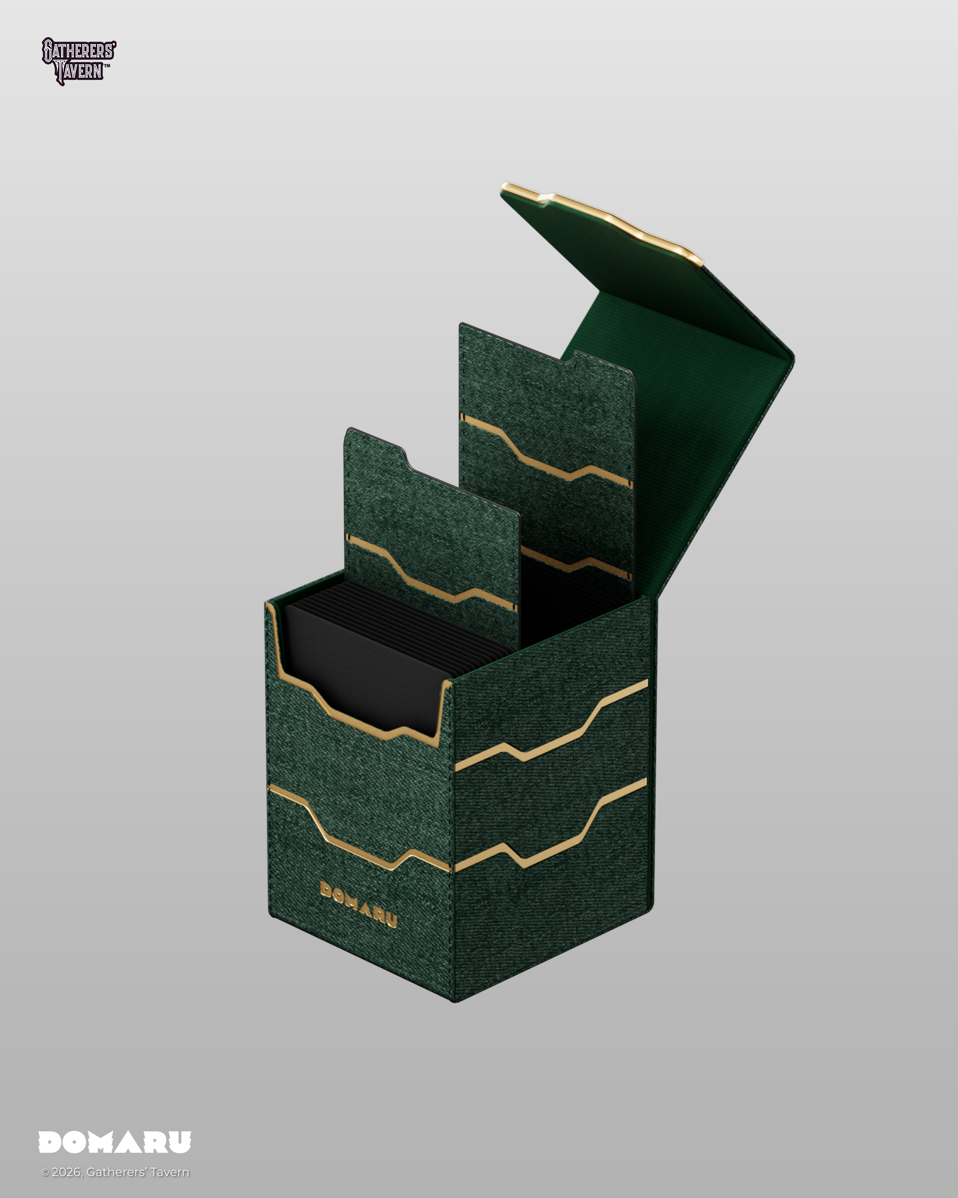 DOMARU Armory Collection Vertex 100+ Toploading Box - Malachite