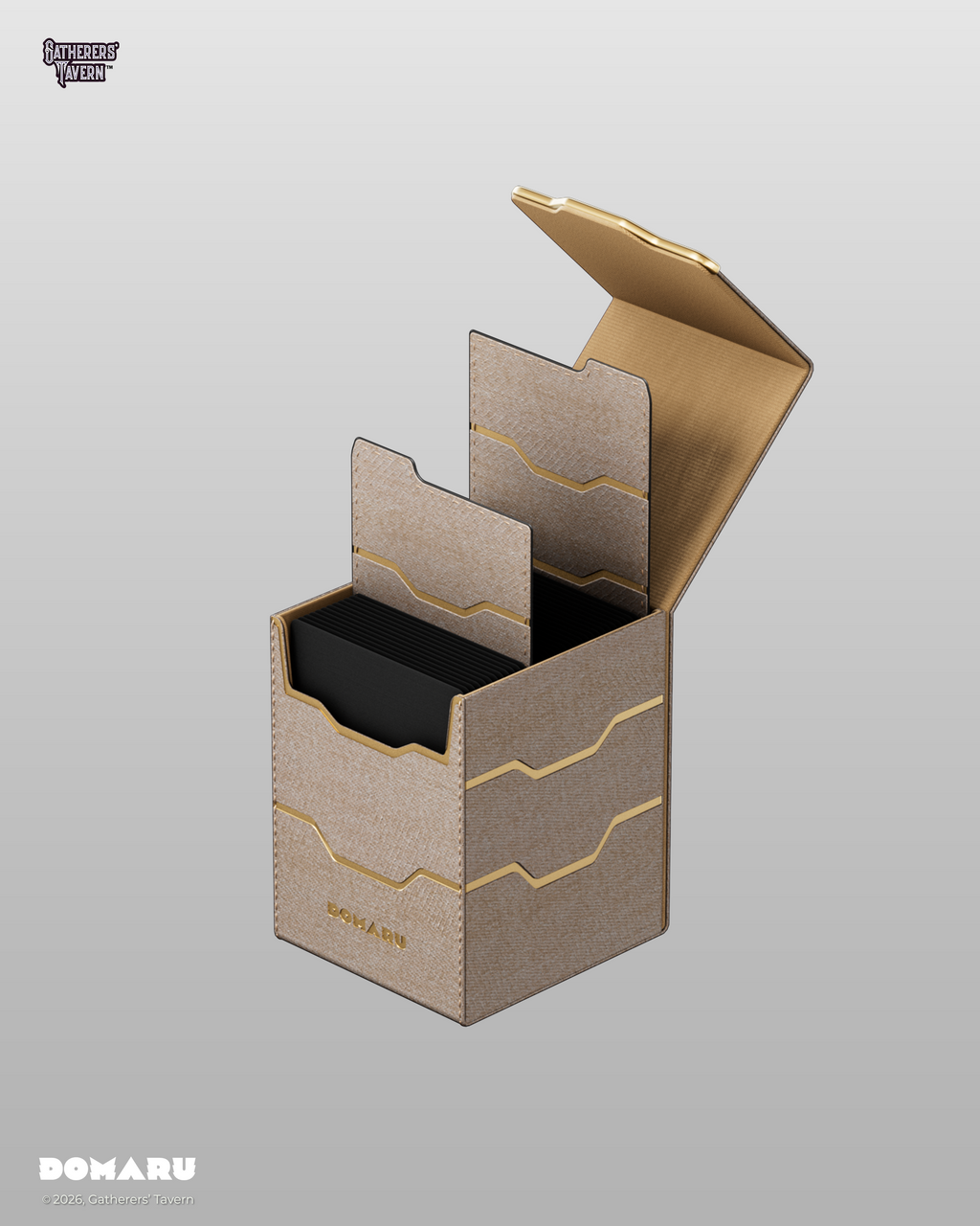 DOMARU Armory Collection Vertex 100+ Toploading Box - Alabaster