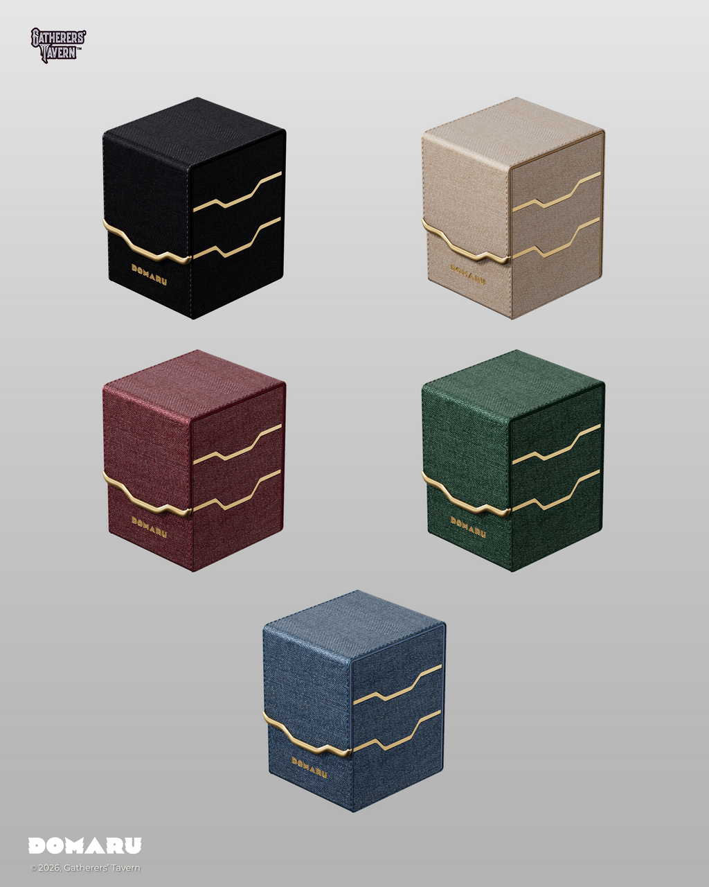 DOMARU Armory Collection Vertex 100+ Toploading Box - Obsidian