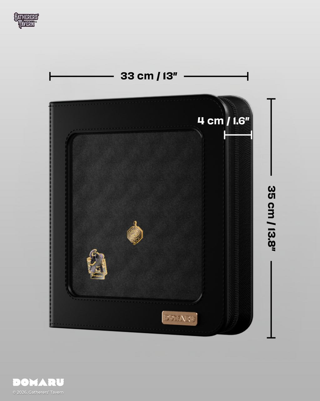 12-Pocket Dark Warrior - DOMARU Deco Pin Binder Sacred Beasts