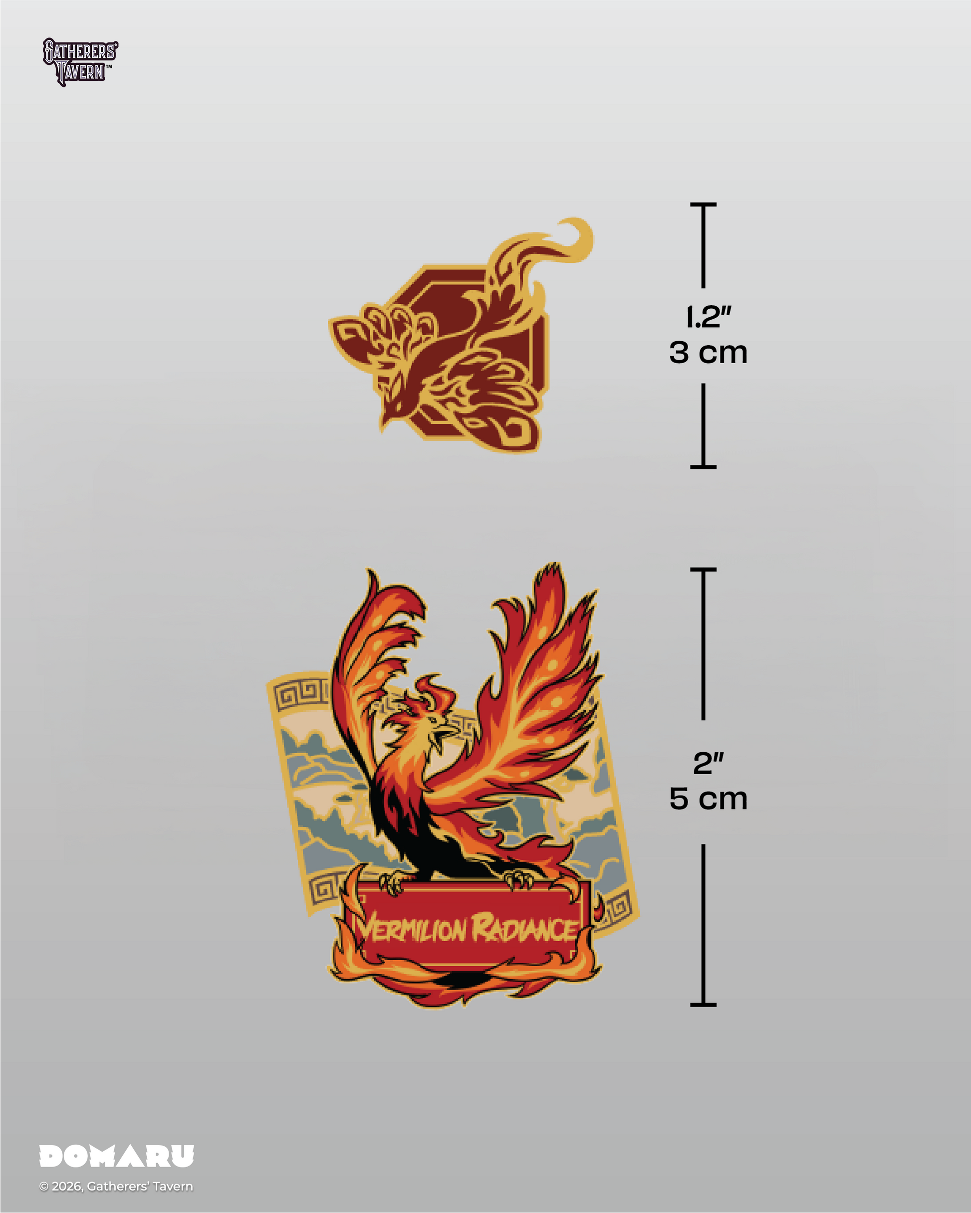 12-Pocket Vermilion Radiance  - DOMARU Deco Pin Binder Sacred Beasts