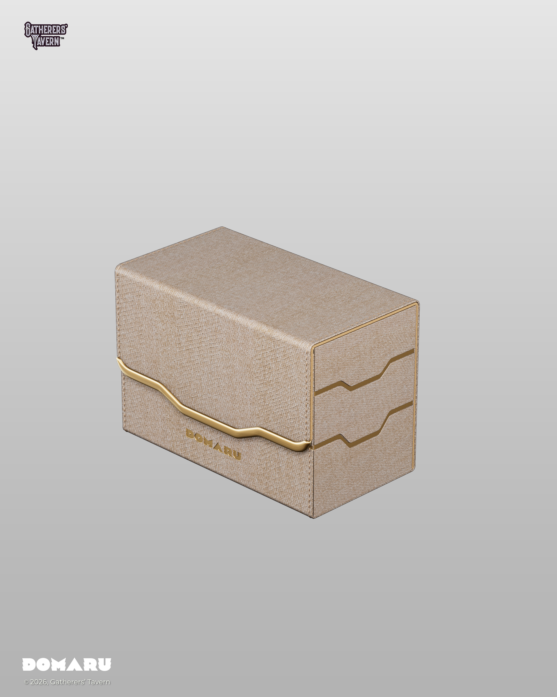DOMARU Armory Collection Vertex Duo 200+ Toploading Box - Alabaster