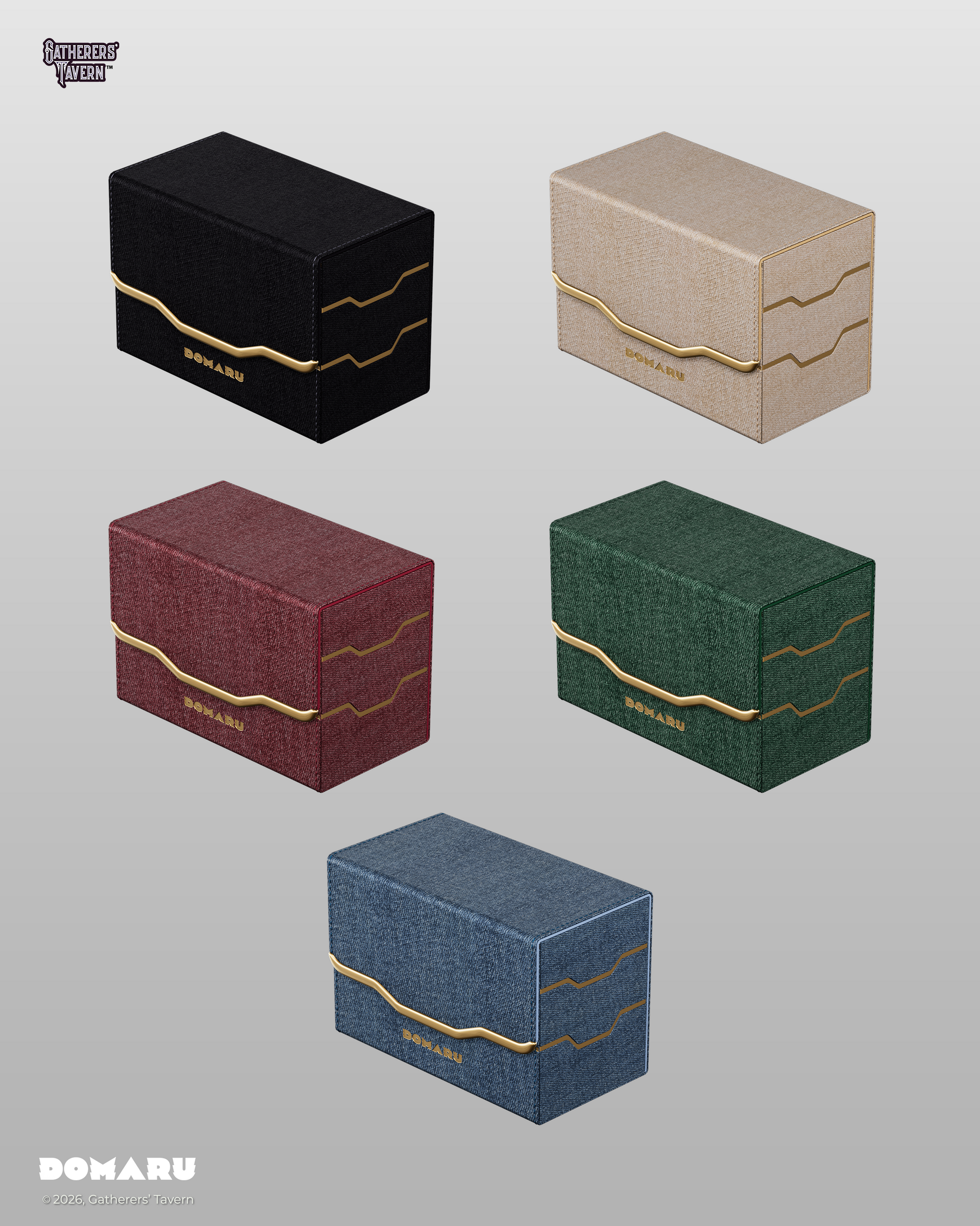 DOMARU Armory Collection Vertex Duo 200+ Toploading Box - Lazulite