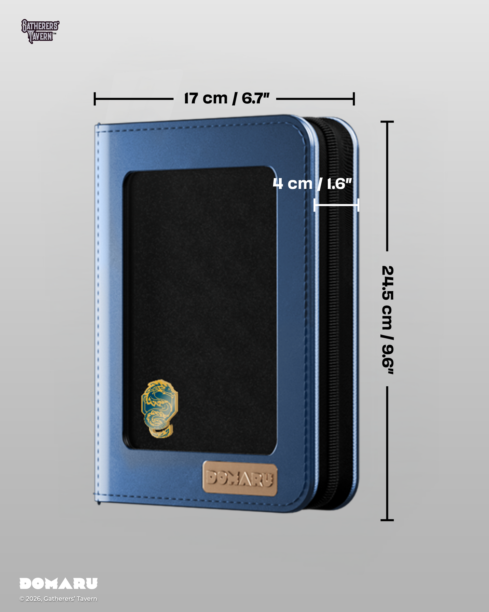4-Pocket Azure Sovereign - DOMARU Deco Pin Binder Sacred Beasts