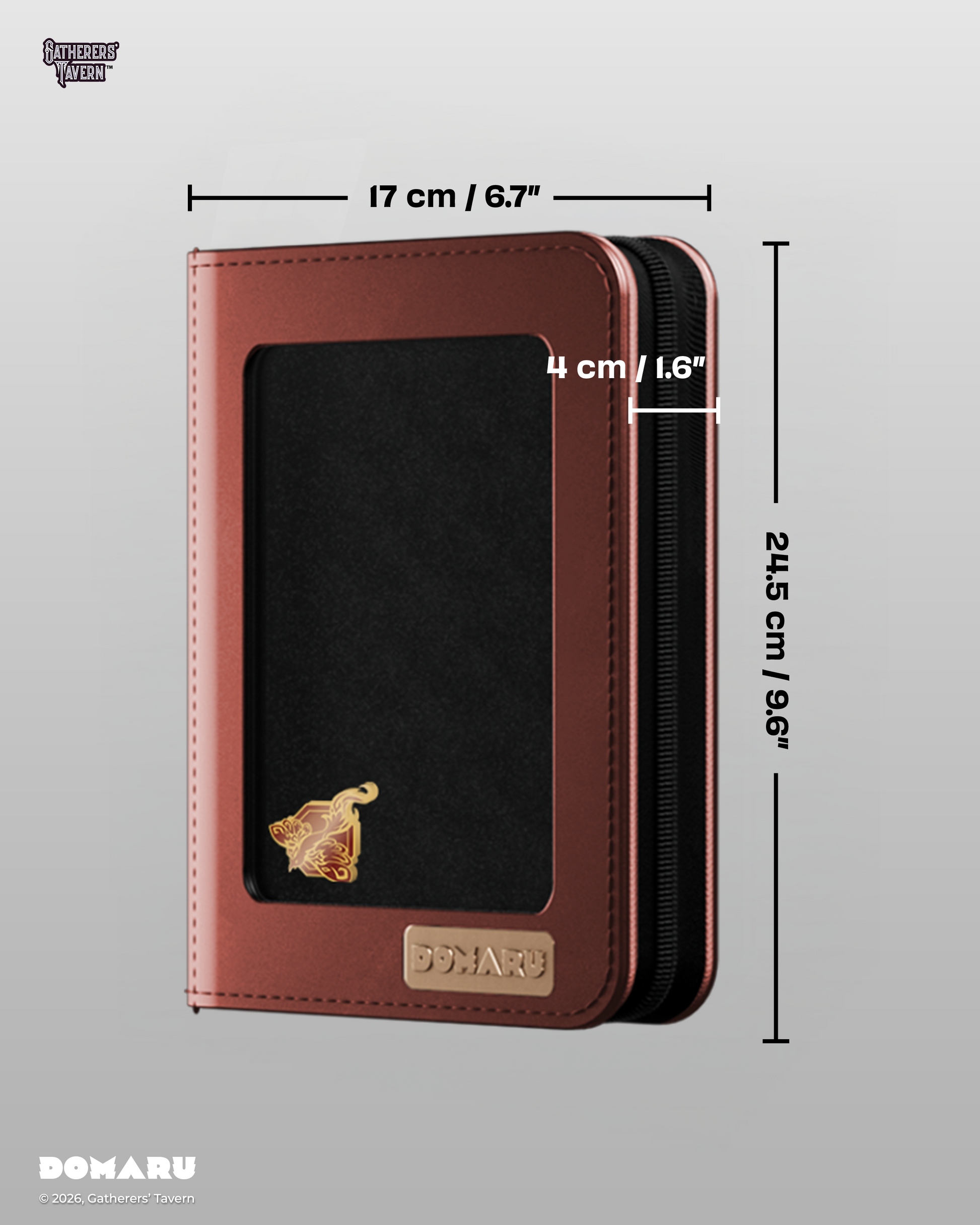 4-Pocket Vermilion Radiance - DOMARU Deco Pin Binder Sacred Beasts