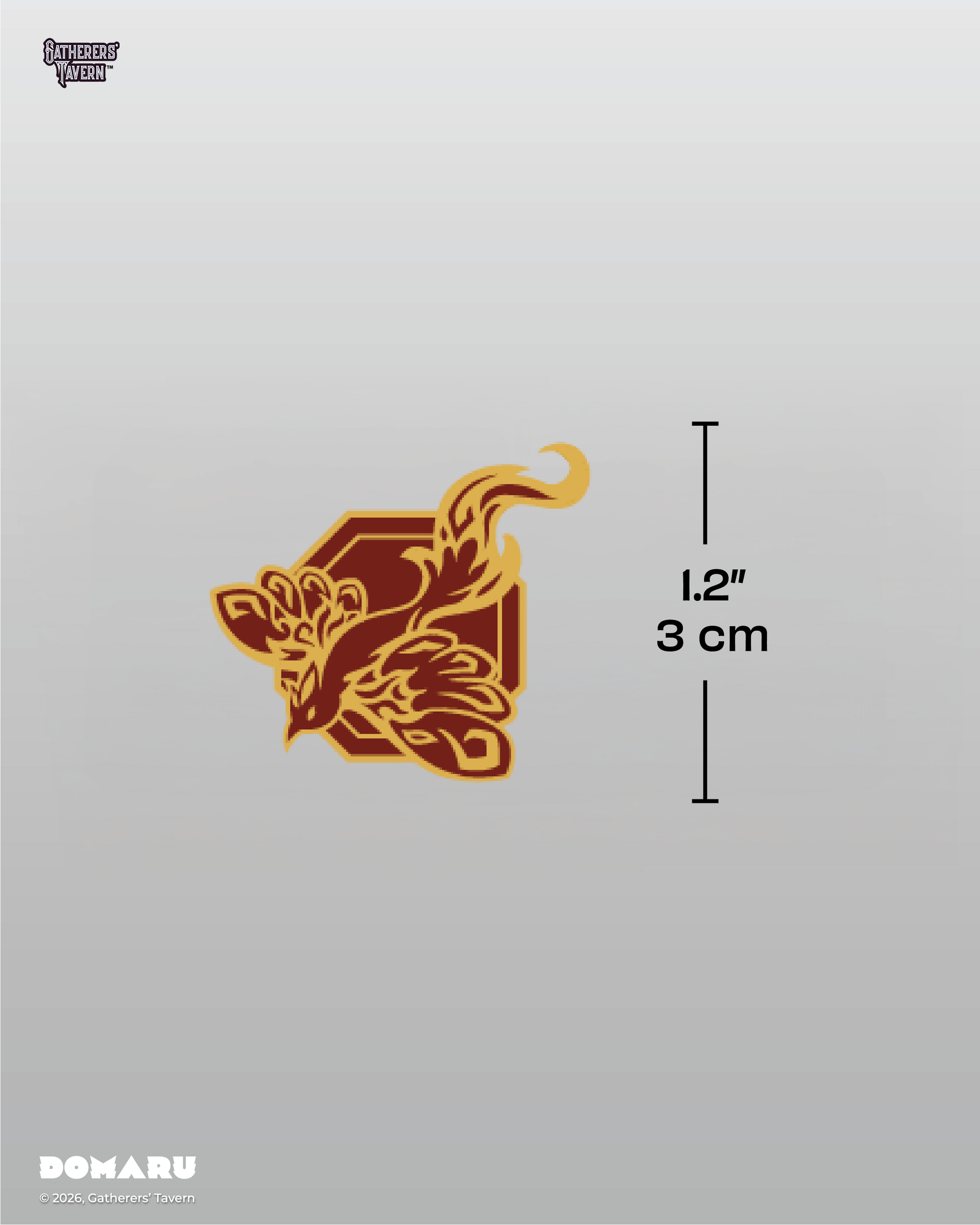 4-Pocket Vermilion Radiance - DOMARU Deco Pin Binder Sacred Beasts