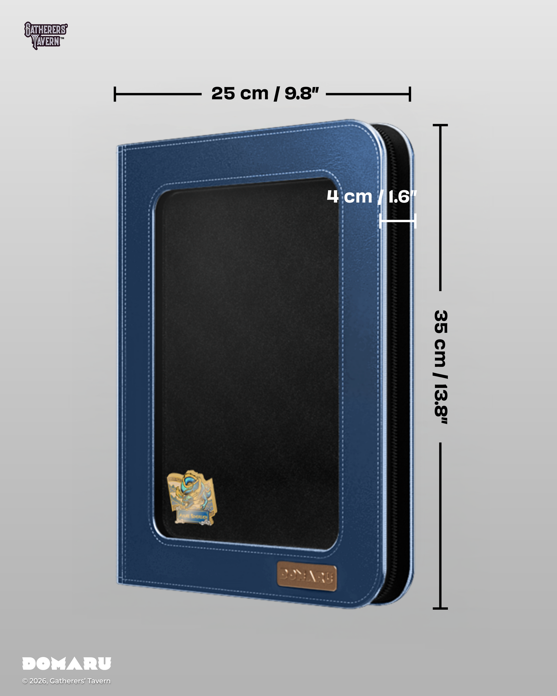 9-Pocket Azure Sovereign - DOMARU Deco Pin Binder Sacred Beasts