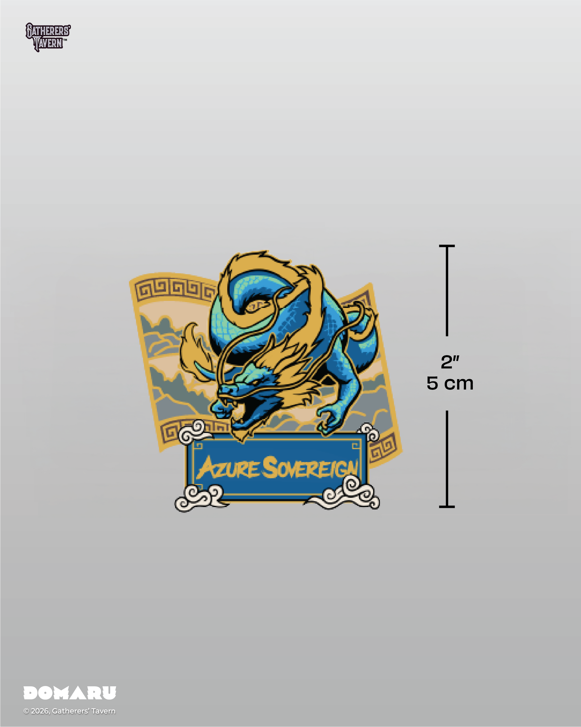9-Pocket Azure Sovereign - DOMARU Deco Pin Binder Sacred Beasts