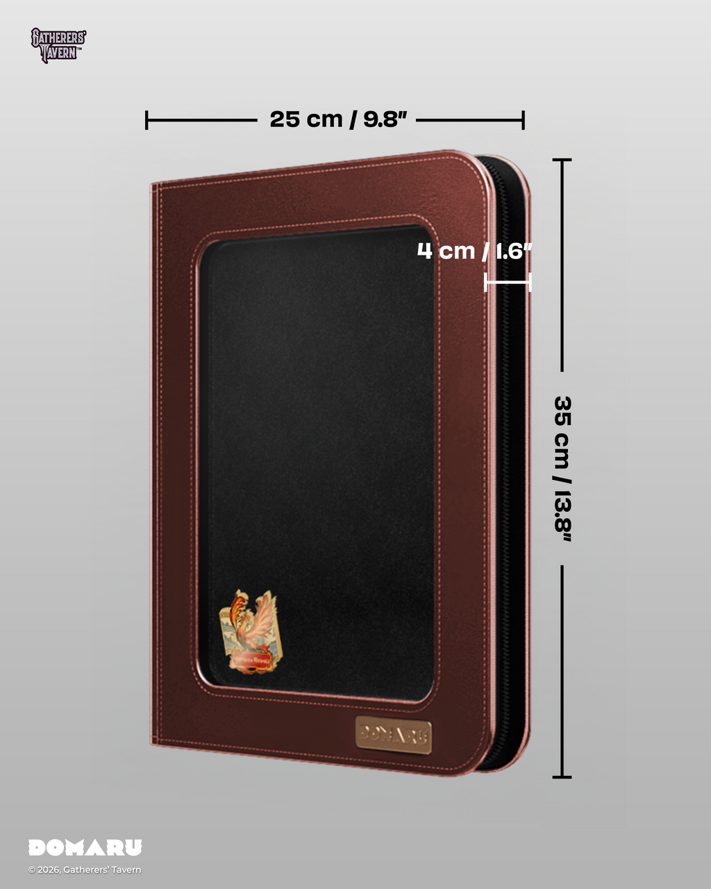 9-Pocket Vermilion Radiance - DOMARU Deco Pin Binder Sacred Beasts