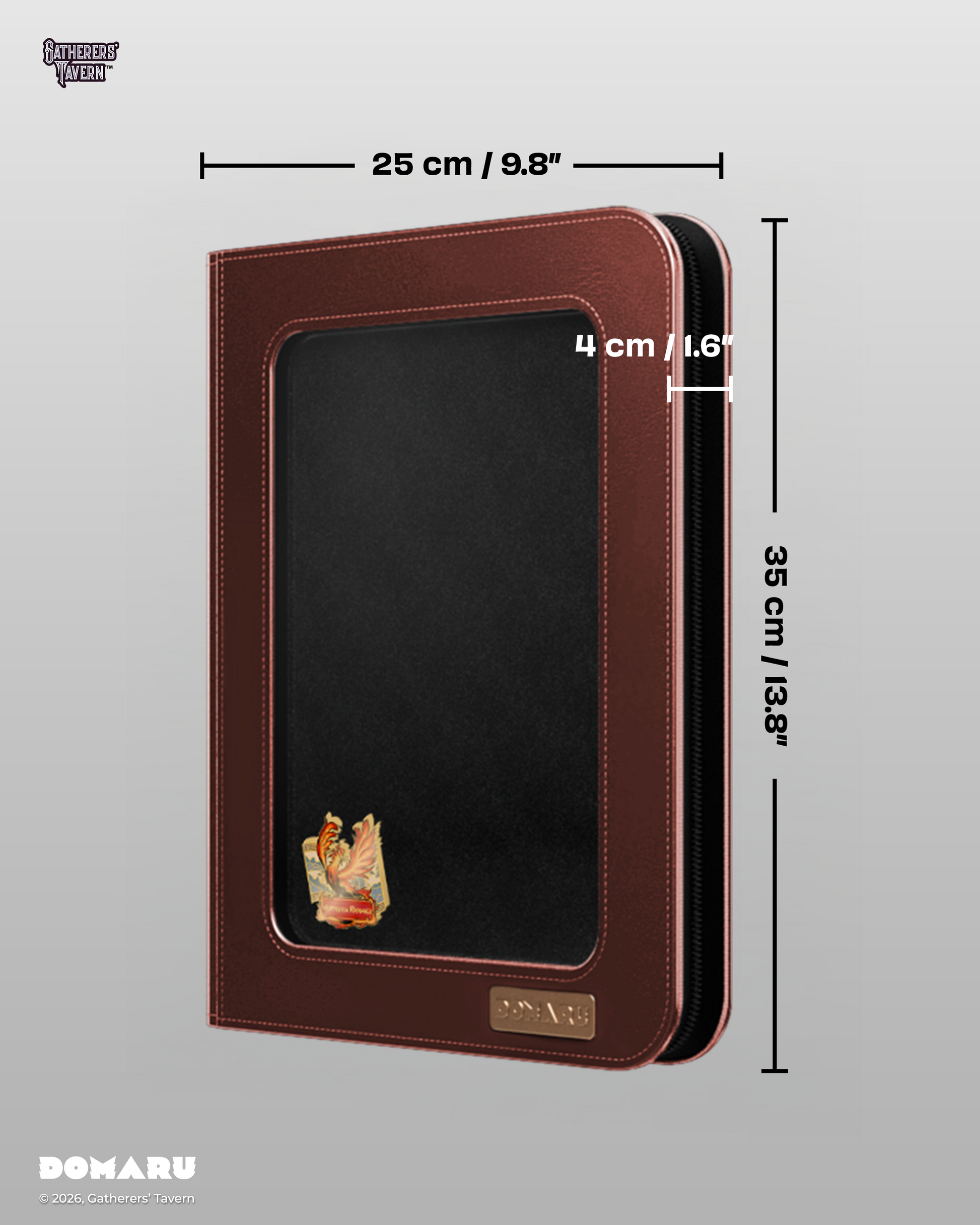 9-Pocket Vermilion Radiance - DOMARU Deco Pin Binder Sacred Beasts