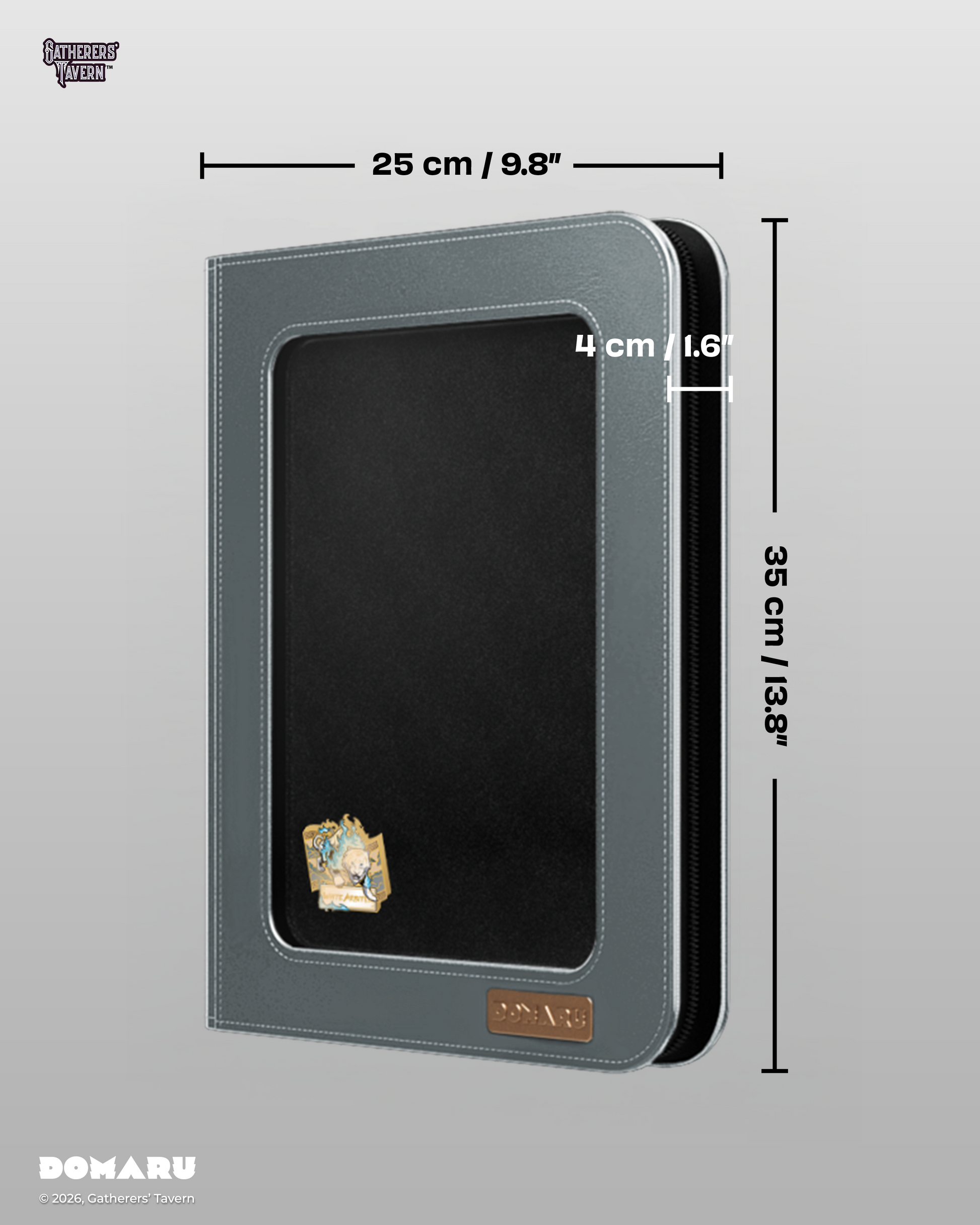 9-Pocket White Arbiter - DOMARU Deco Pin Binder Sacred Beasts