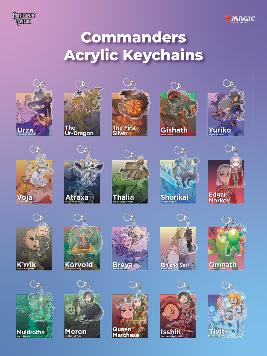 Atraxa Praetor's Voice Kliggs Keychain – Gatherers' Tavern Atraxa Praetor's Voice Kliggs Keychain – Gatherers' Tavern