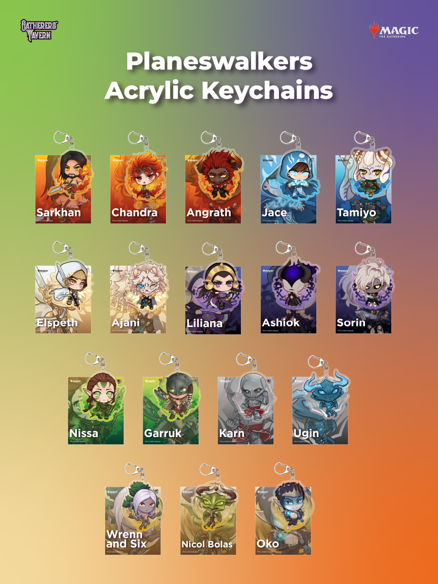 Planeswalkers Keychains