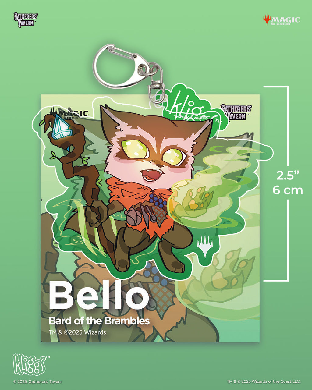 Bello Bard of the Brambles Keychain