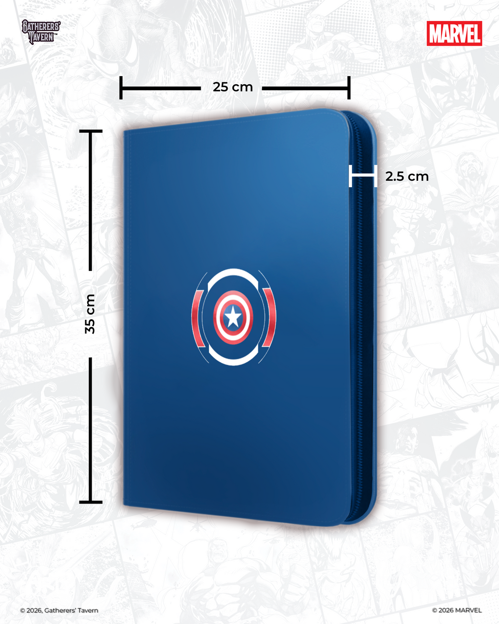9-pocket Captain America - Marvel DOMARU Binder
