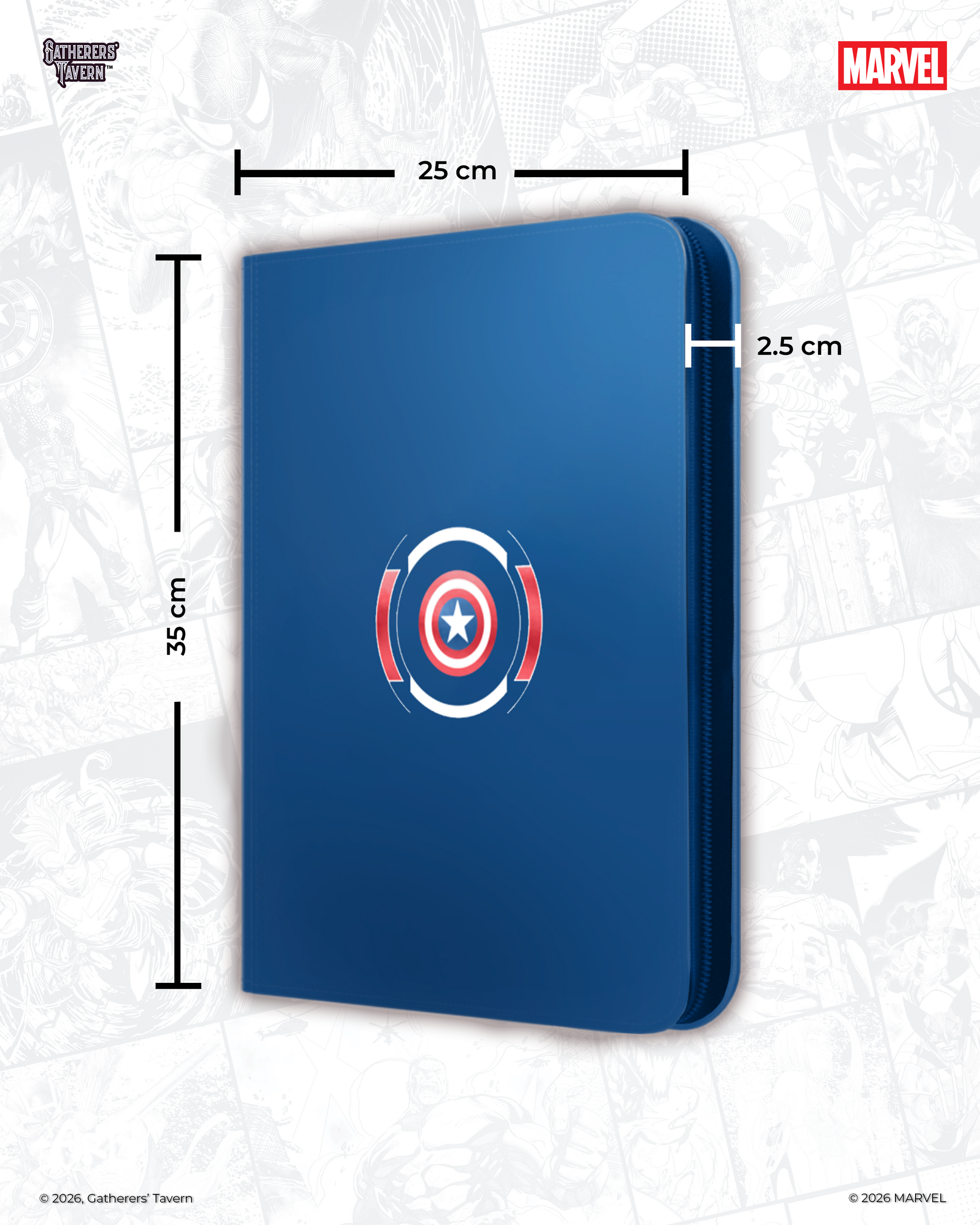 9-pocket Captain America - Marvel DOMARU Binder