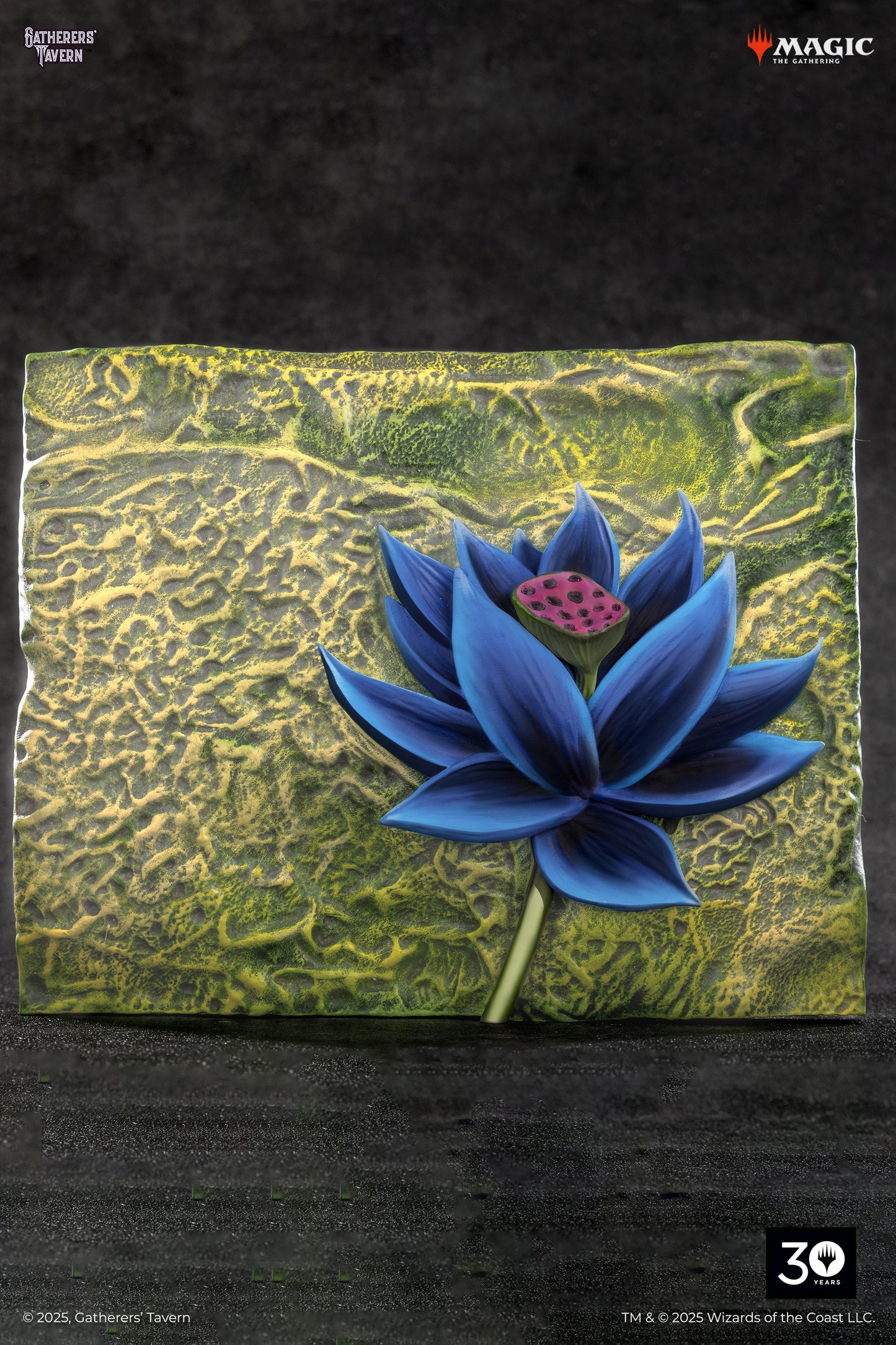 Black Lotus Relief Sculpture