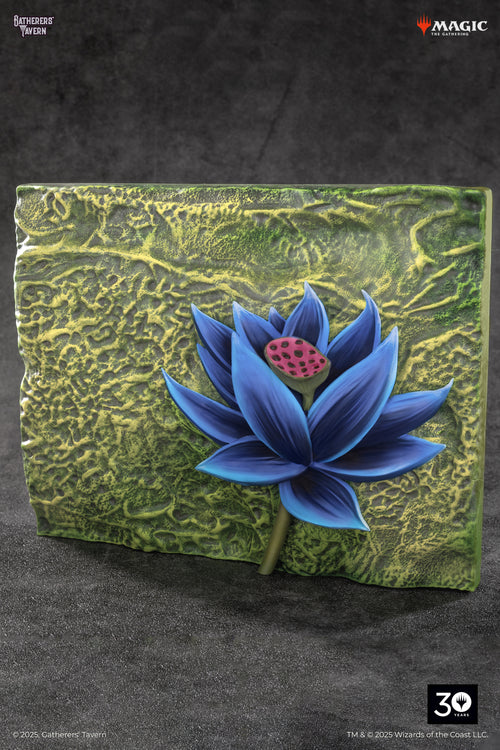 Black Lotus Relief Sculpture