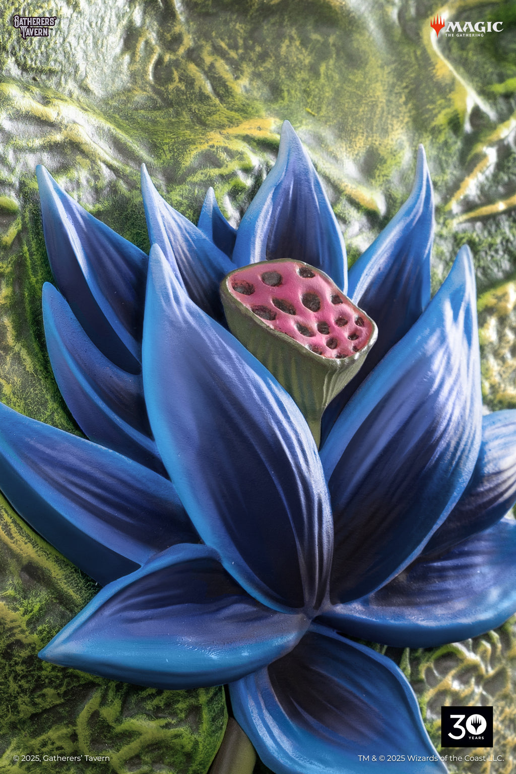 Black Lotus Relief Sculpture