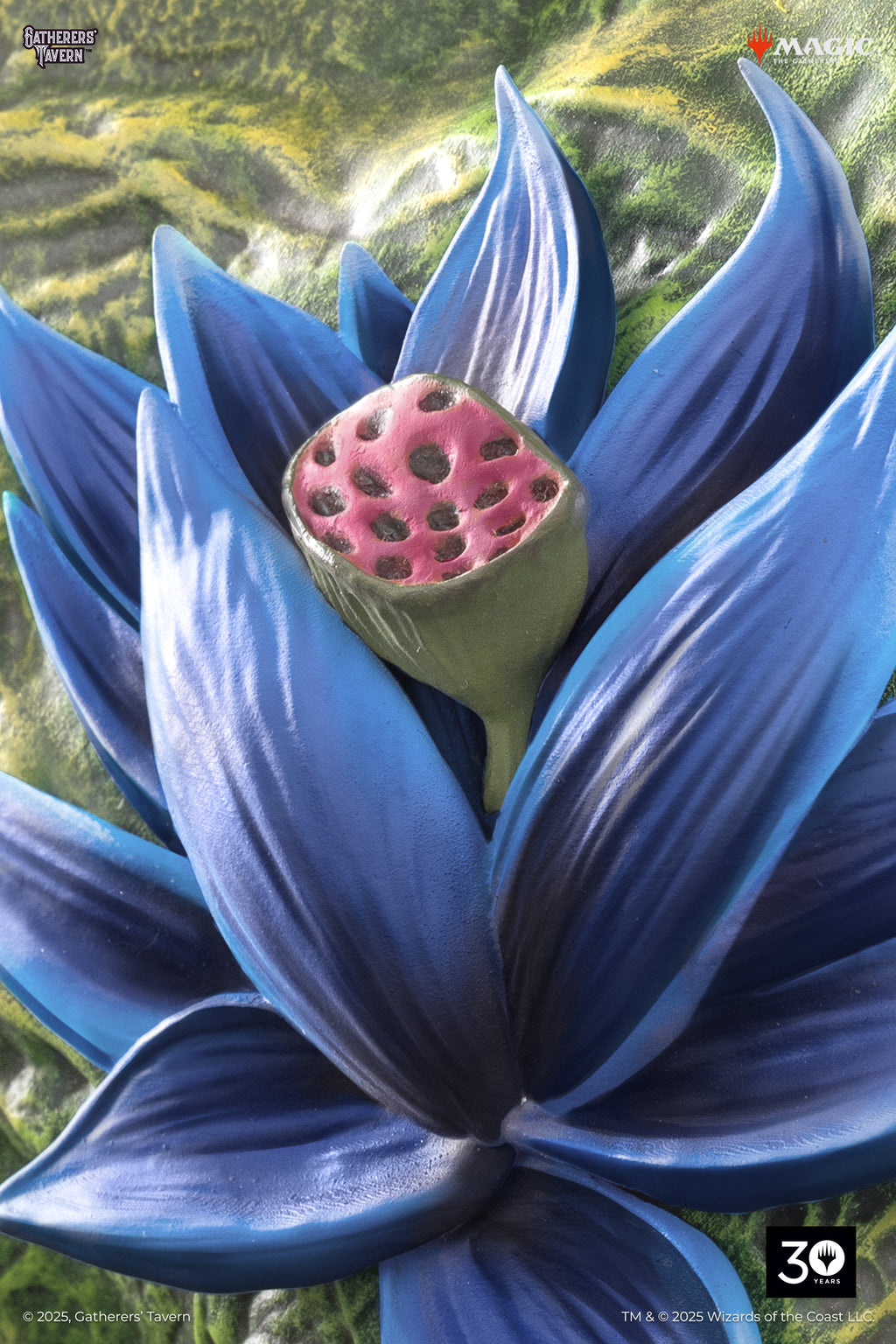 Black Lotus Relief Sculpture
