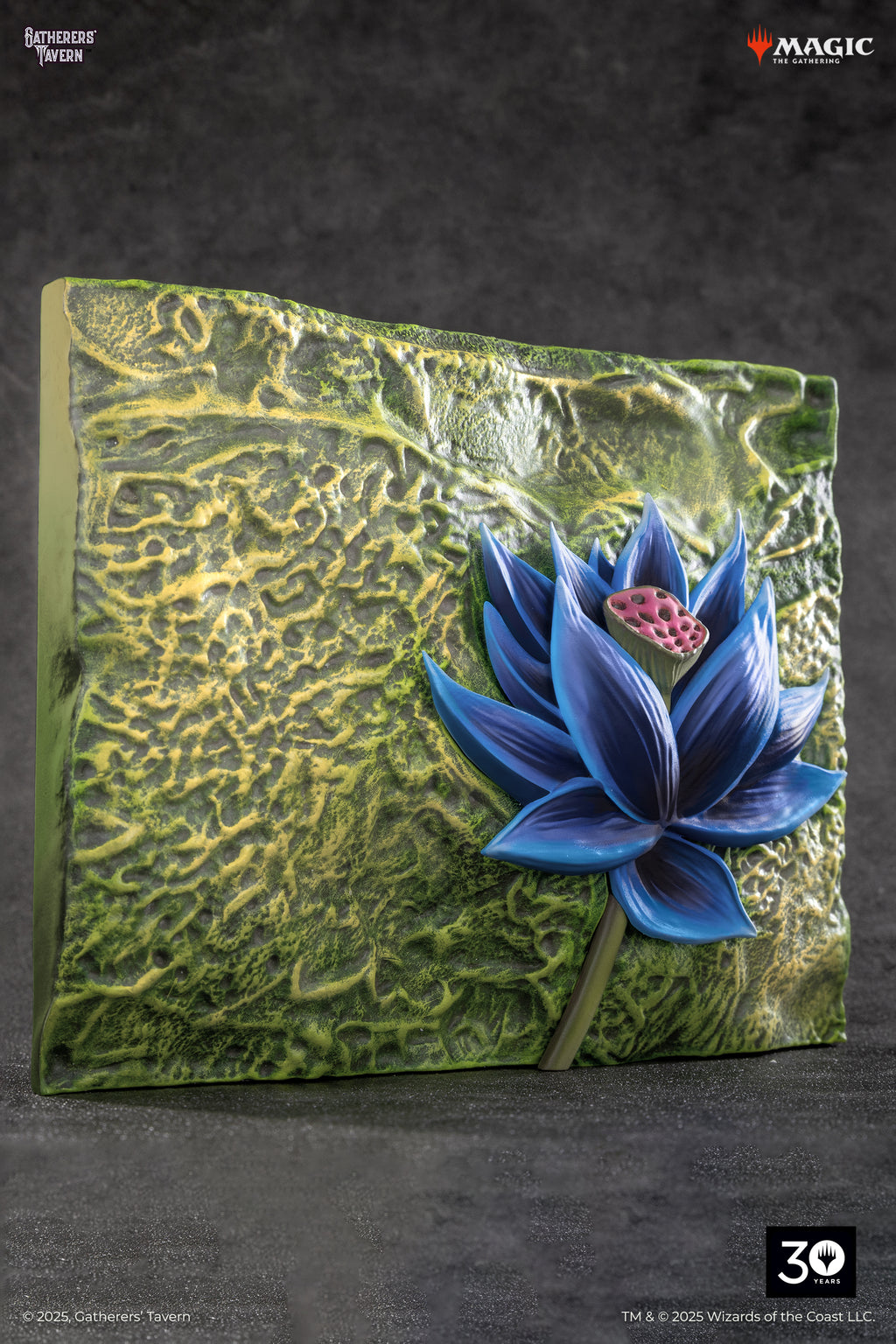 Black Lotus Relief Sculpture