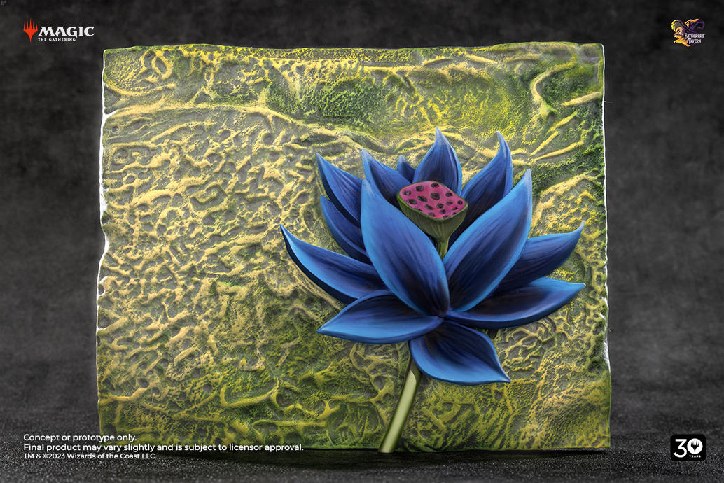 Black Lotus Relief Sculpture