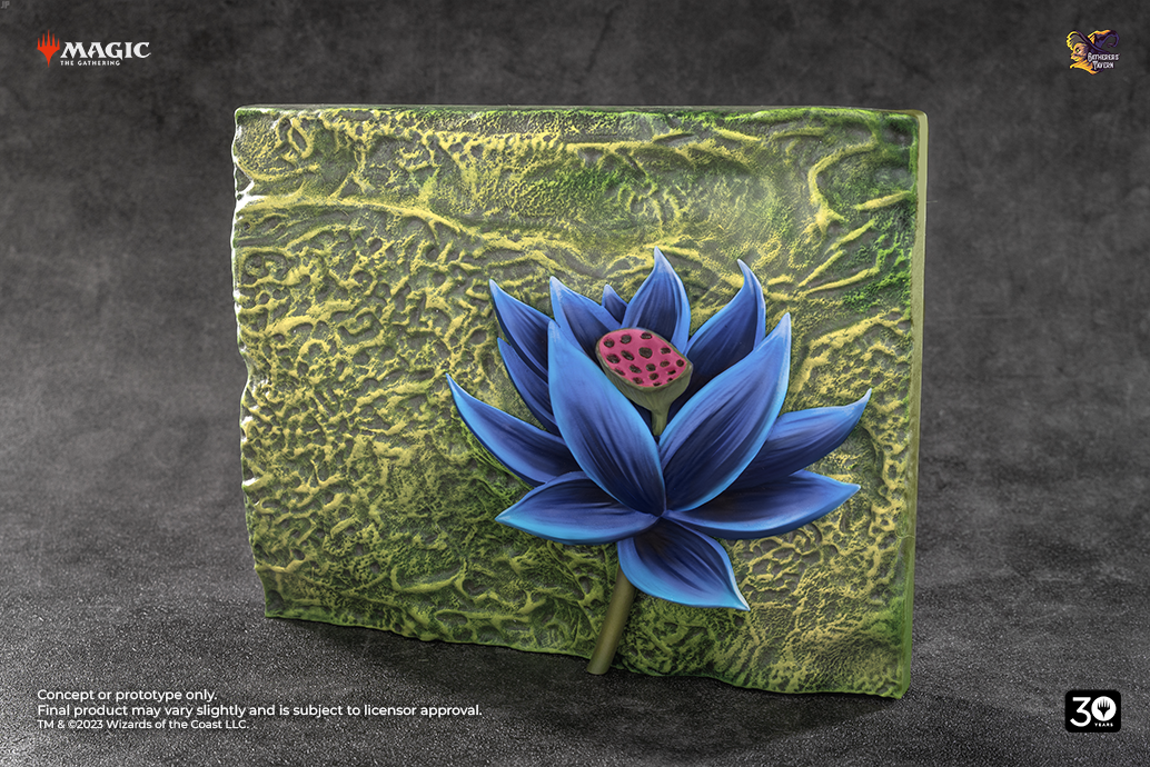 Black Lotus Relief Sculpture