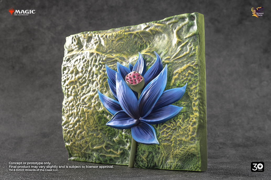 Black Lotus Relief Sculpture