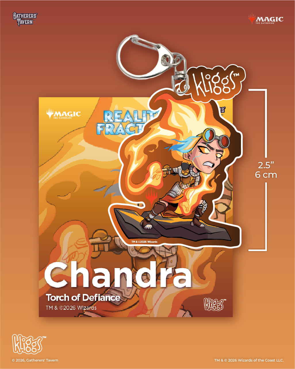 Chandra, Torch of Defiance Reality Fracture Kliggs Keychain
