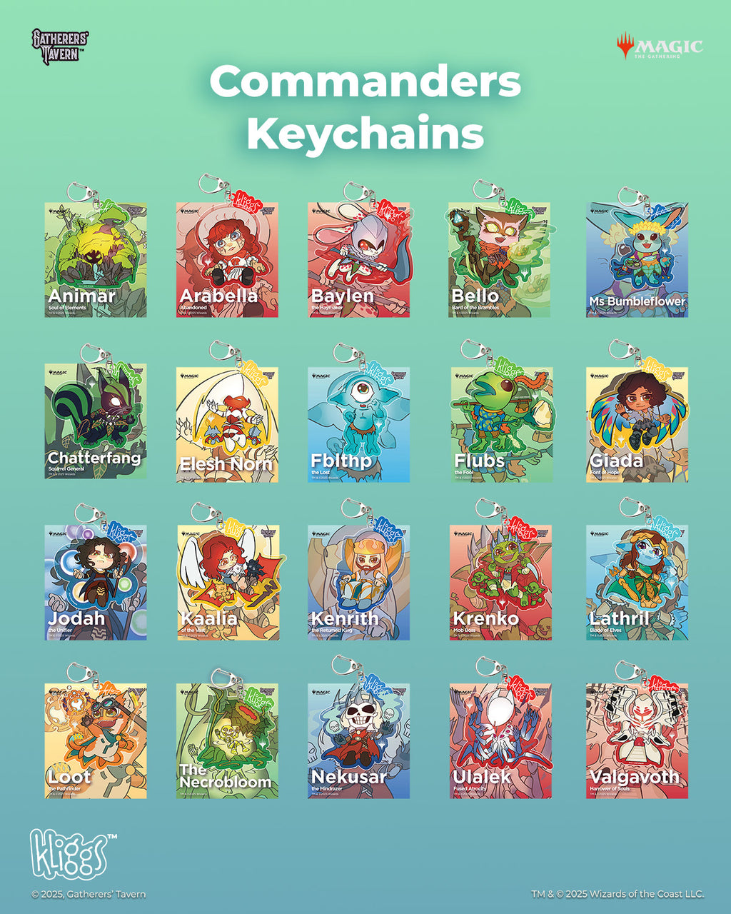 Commander Keychains Series 2