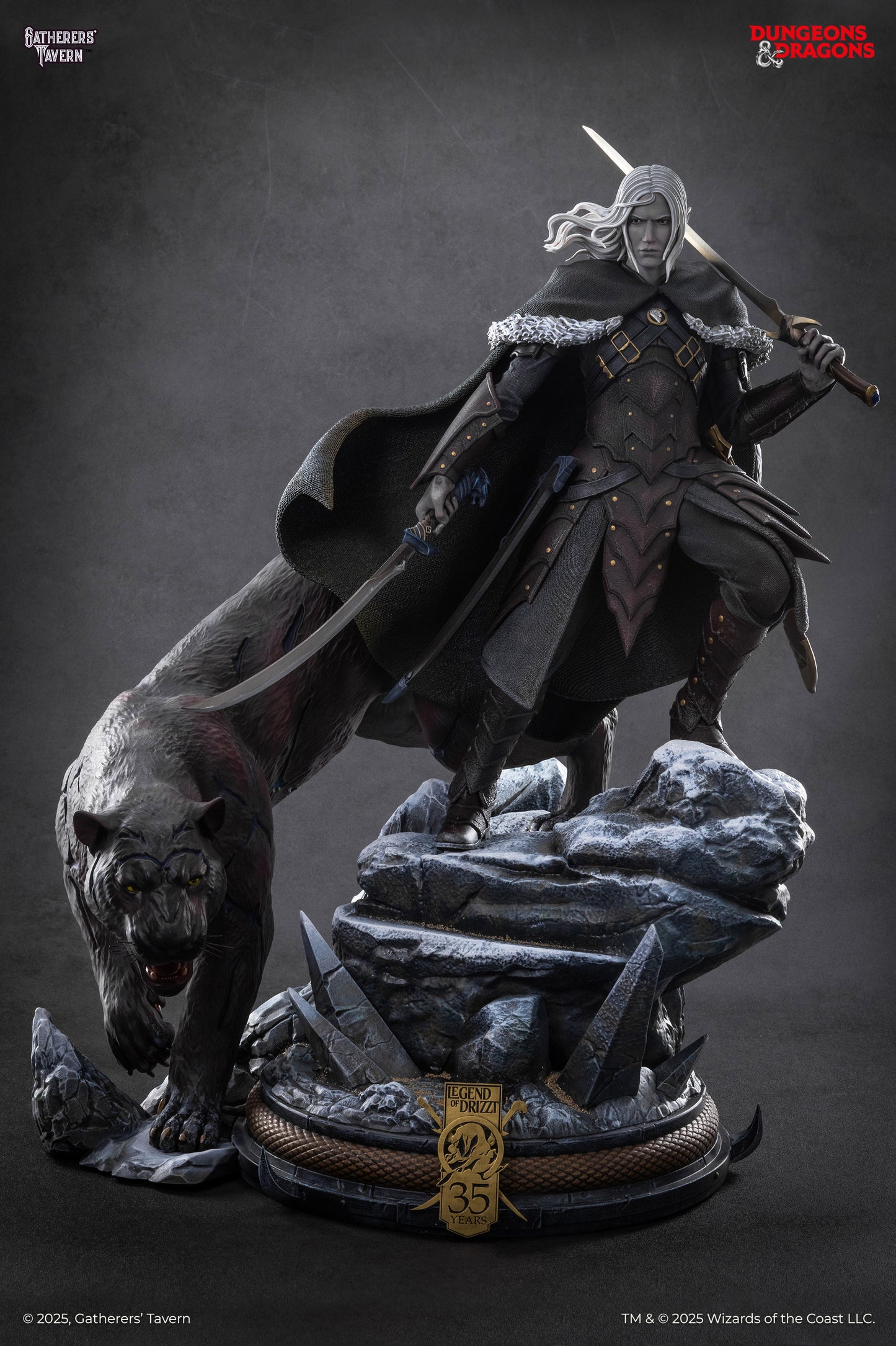 Drizzt Do'Urden 1:4 Scale Statue (35th Anniversary edition)