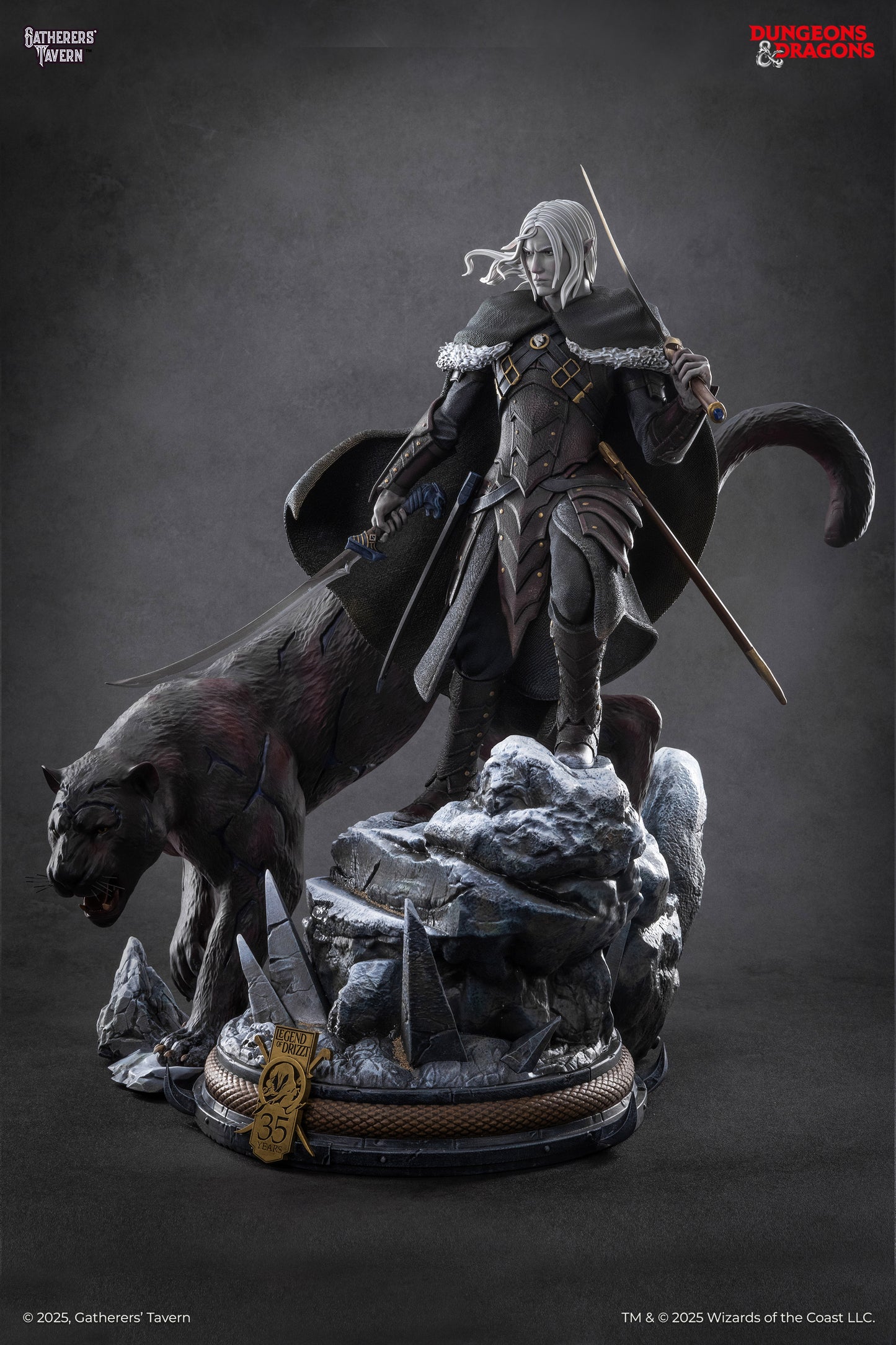Drizzt Do'Urden 1:4 Scale Statue (35th Anniversary edition)