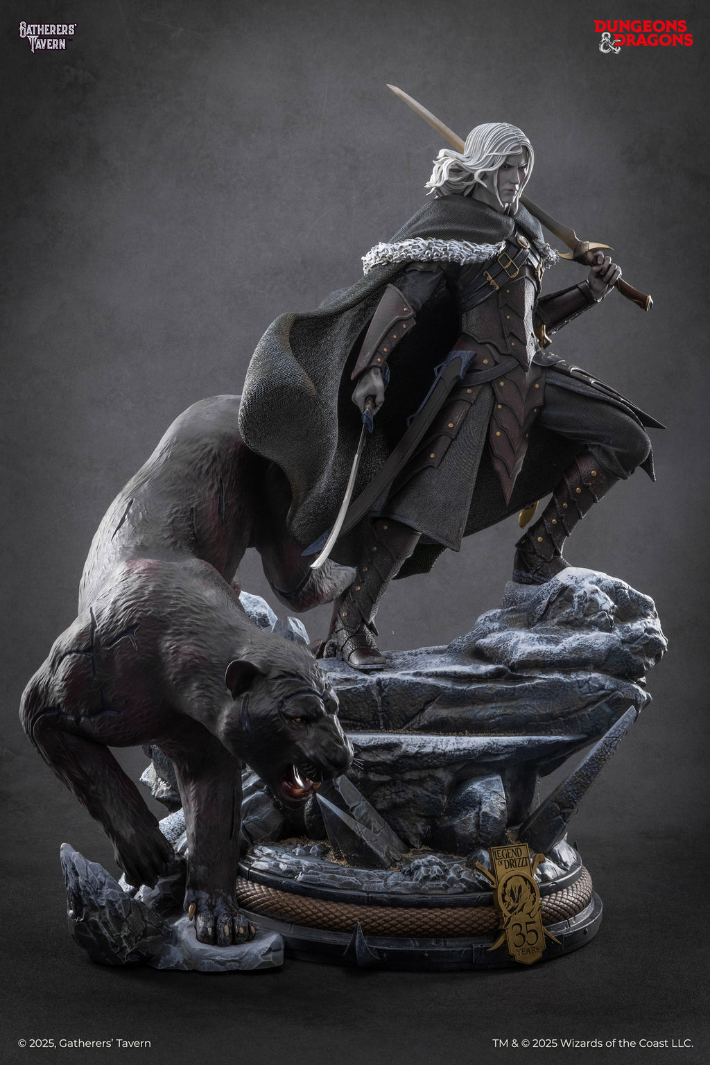 Drizzt Do'Urden 1:4 Scale Statue (35th Anniversary edition)
