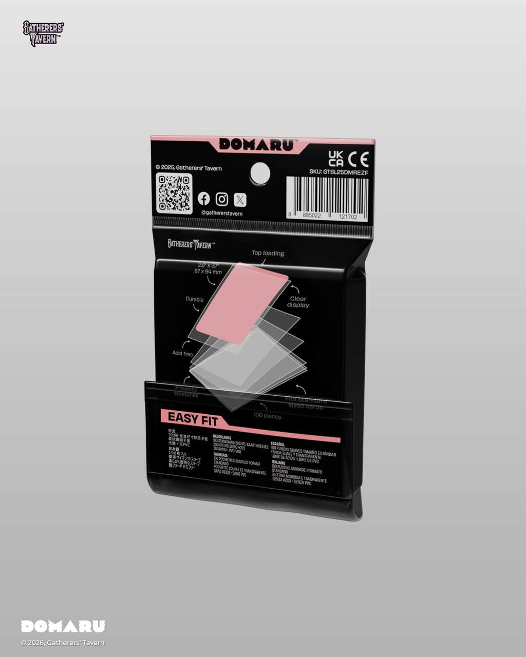 DOMARU Easy Fit - Standard Clear Soft Sleeves