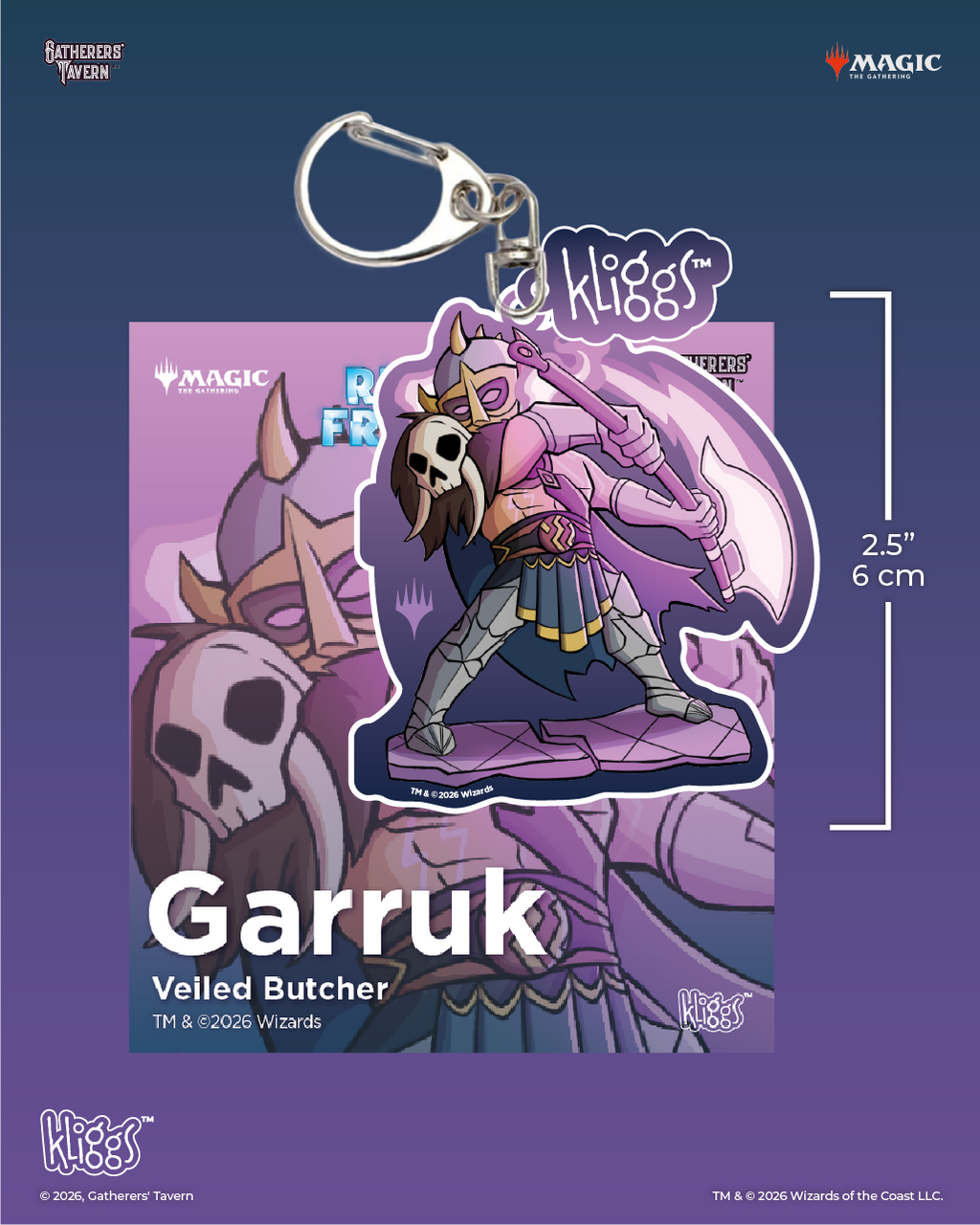 Garruk, Veiled Butcher Reality Fracture Kliggs Keychain