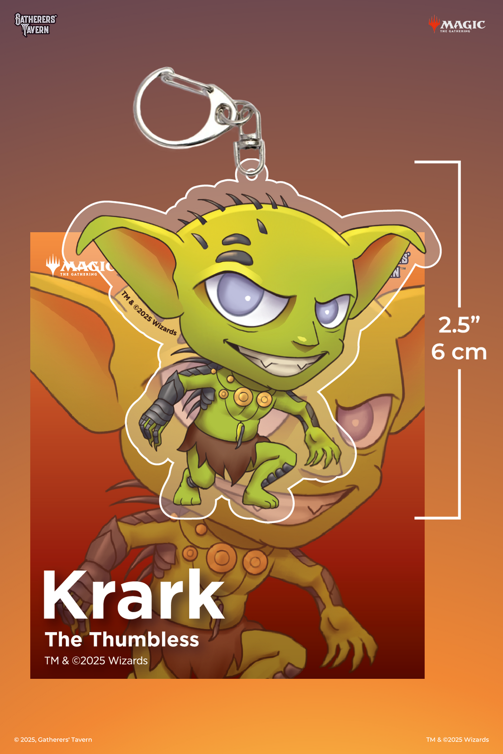 Krark the Thumbless Keychain