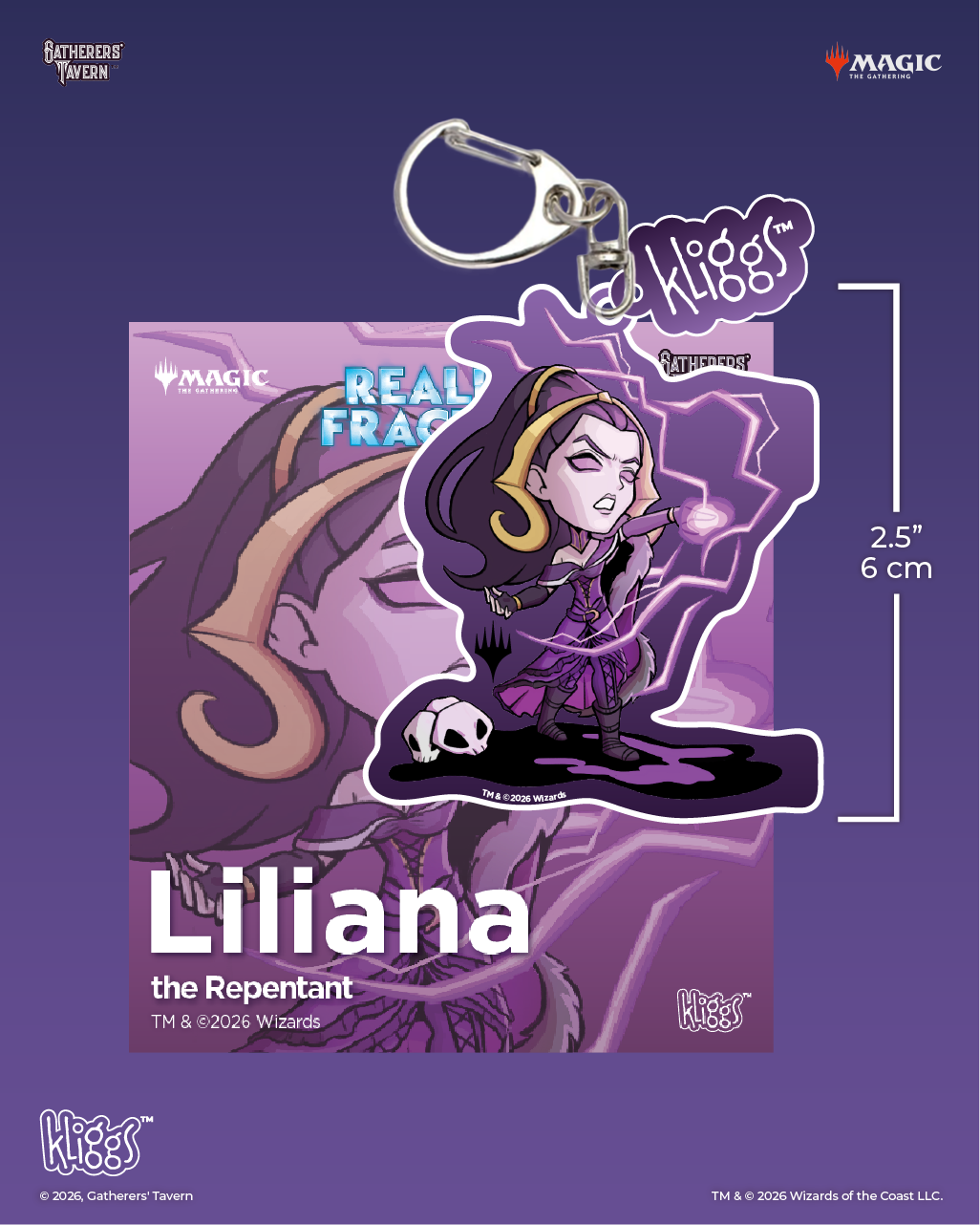 Liliana, the Repentant Reality Fracture Kliggs Keychain