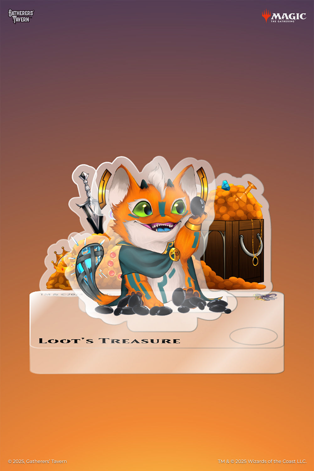 Loot Treasure Token Acrylic Standee