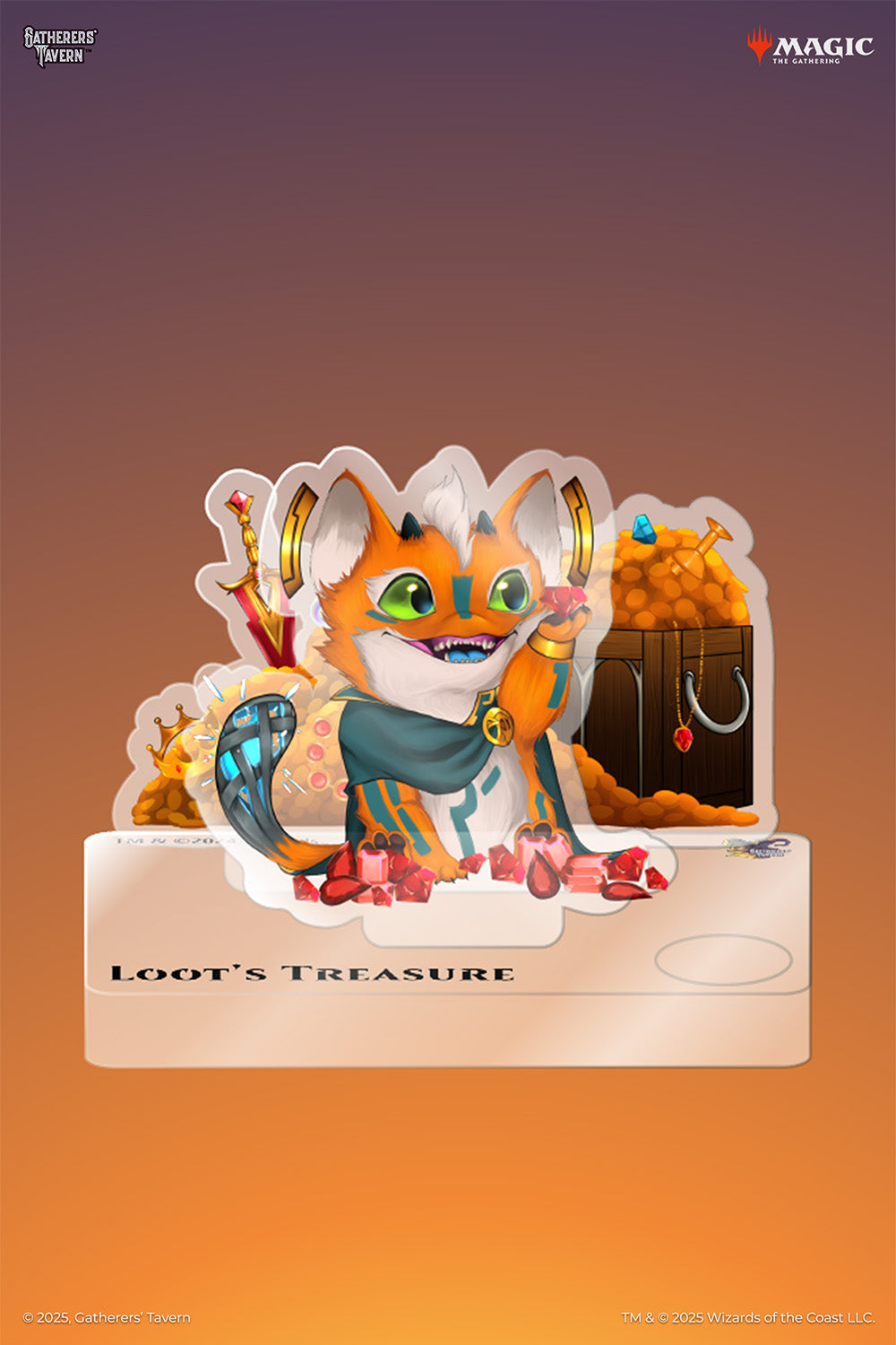 Loot Treasure Token Acrylic Standee