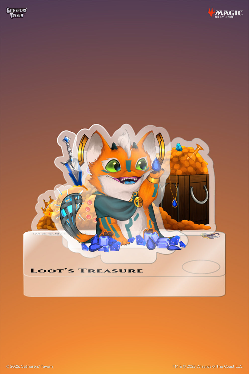 Loot Treasure Token Acrylic Standee
