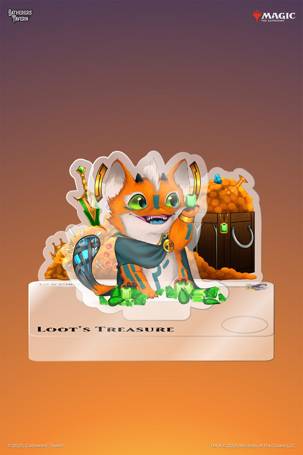 Loot Treasure Token Acrylic Standee
