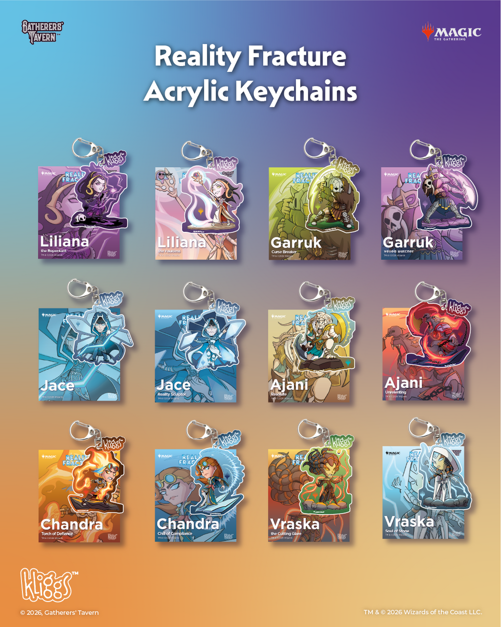 Ajani, Resolute Reality Fracture Kliggs Keychain